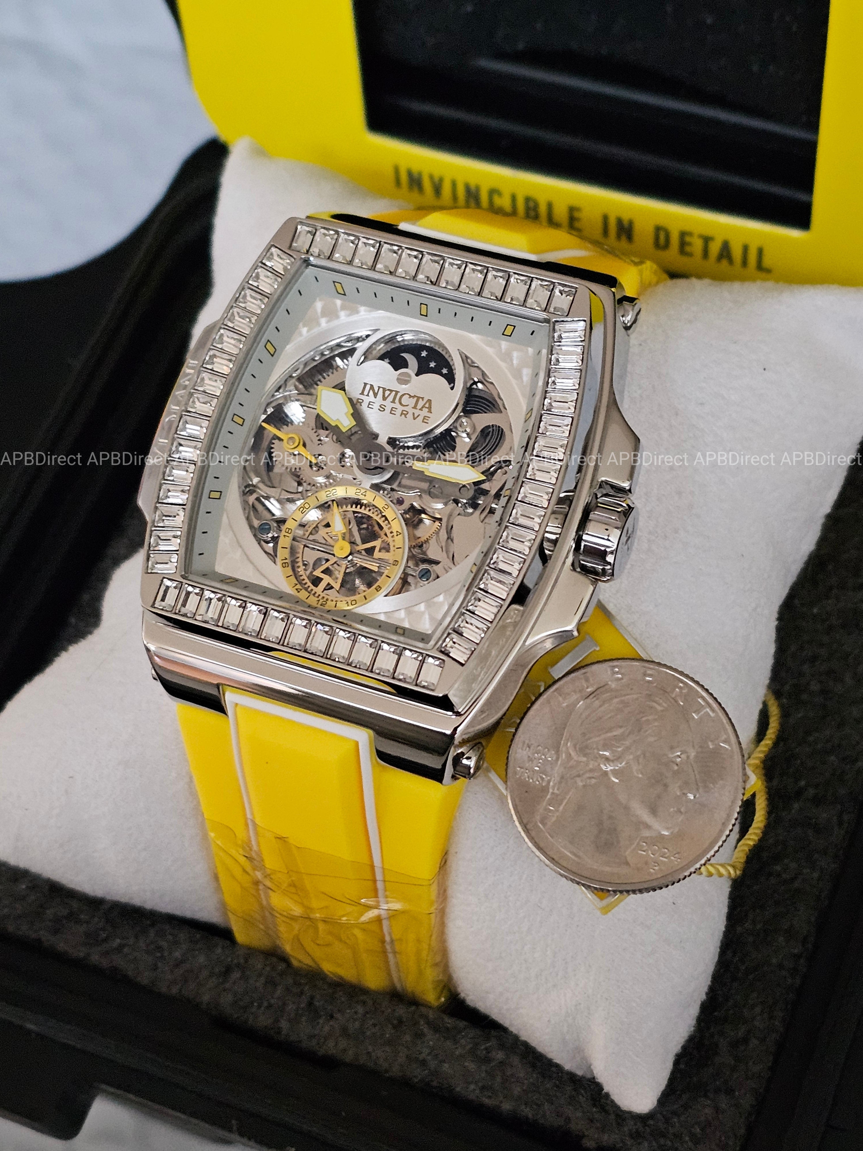 Invicta – S1 Rally – DIABLO – Dual Time Automatic - Yellow - Reserve Mens Watch