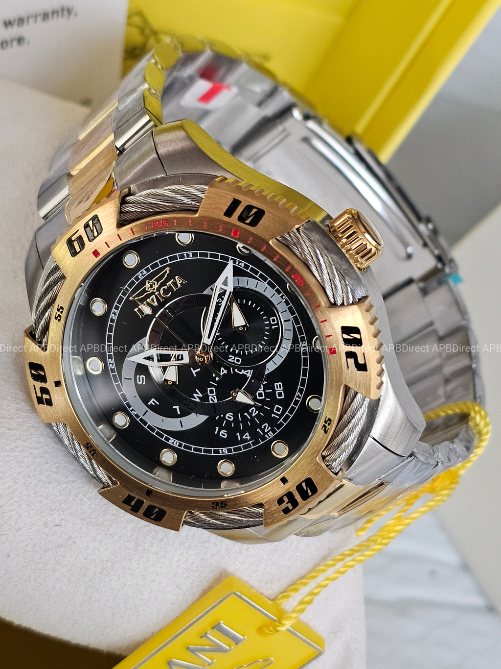 Invicta - Speedway - 2 Tone Multifunction TritNight Night Glow Lume mens watch