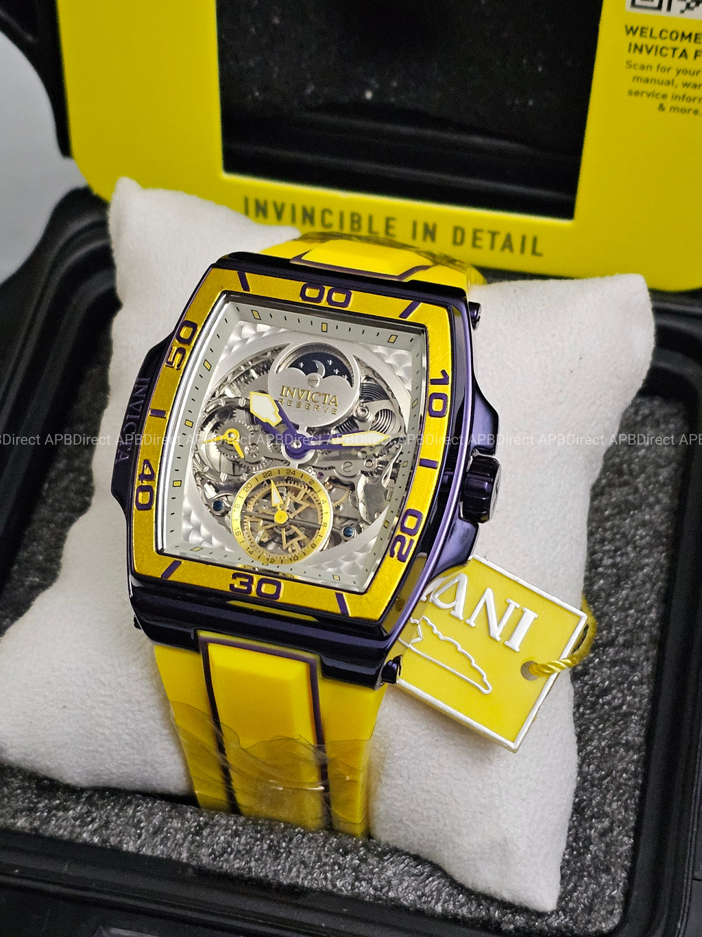 Invicta  S1 Rally – DIABLO – Dual Time Automatic Dark Purple Reserve Mens Watch