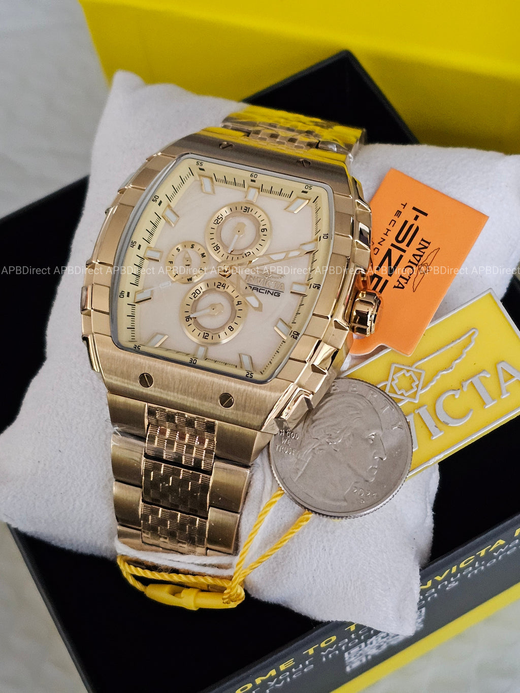 Invicta - S1 Rally - Gold Case & Bracelet Multifunction Quartz Mens Watch