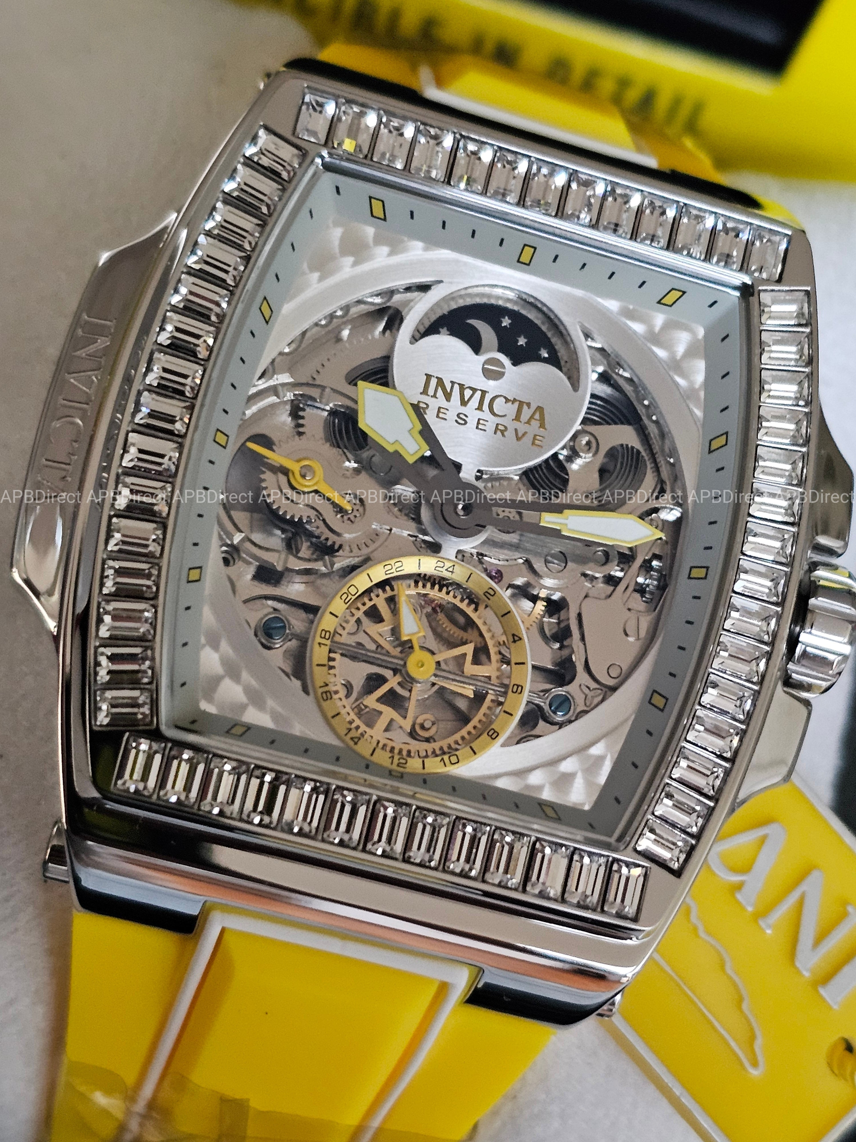 Invicta – S1 Rally – DIABLO – Dual Time Automatic - Yellow - Reserve Mens Watch