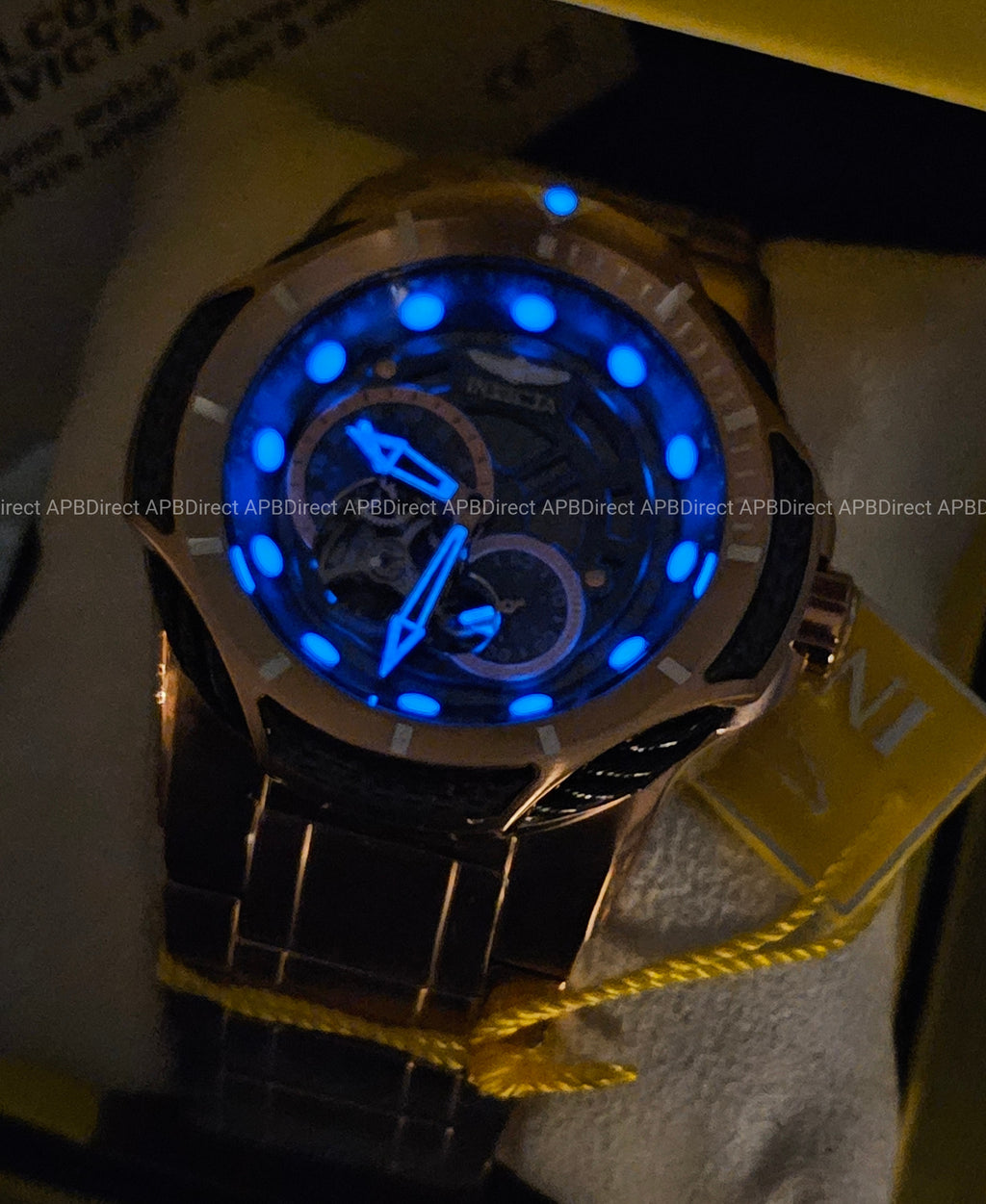 Invicta - BOLT - Automatic - Open ❤️ Heart Dial Rose Gold / Gunmetal mens watch