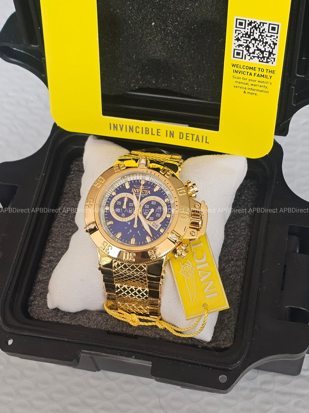 Invicta - GOLD Subaqua Noma III - Swiss  5040.D Chrono 500m💧Mirrored mens Watch
