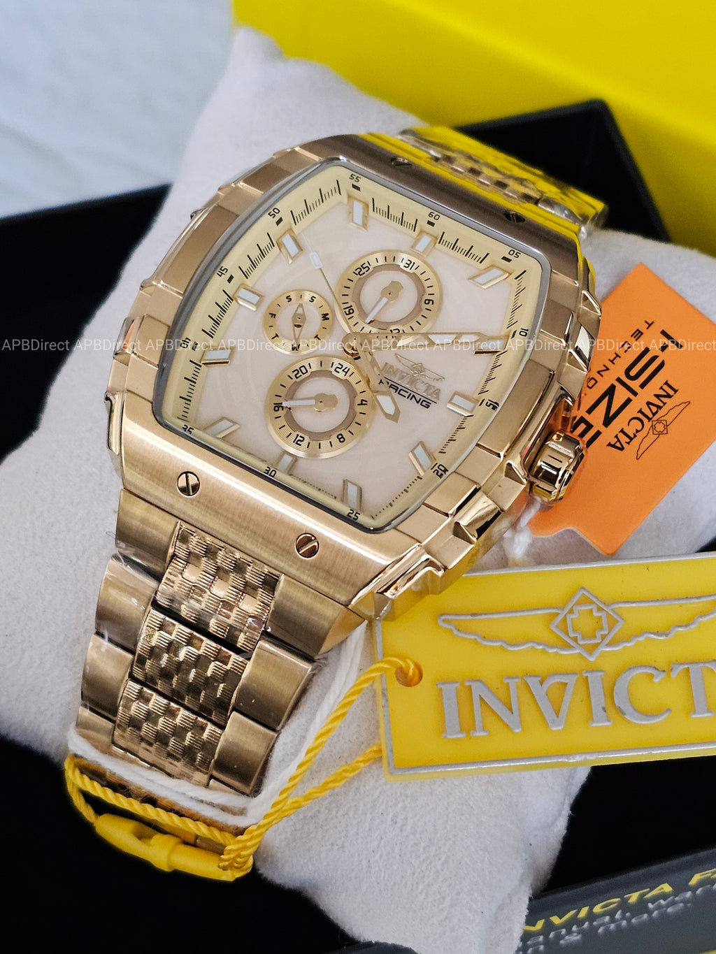 Invicta - S1 Rally - Gold Case & Bracelet Multifunction Quartz Mens Watch