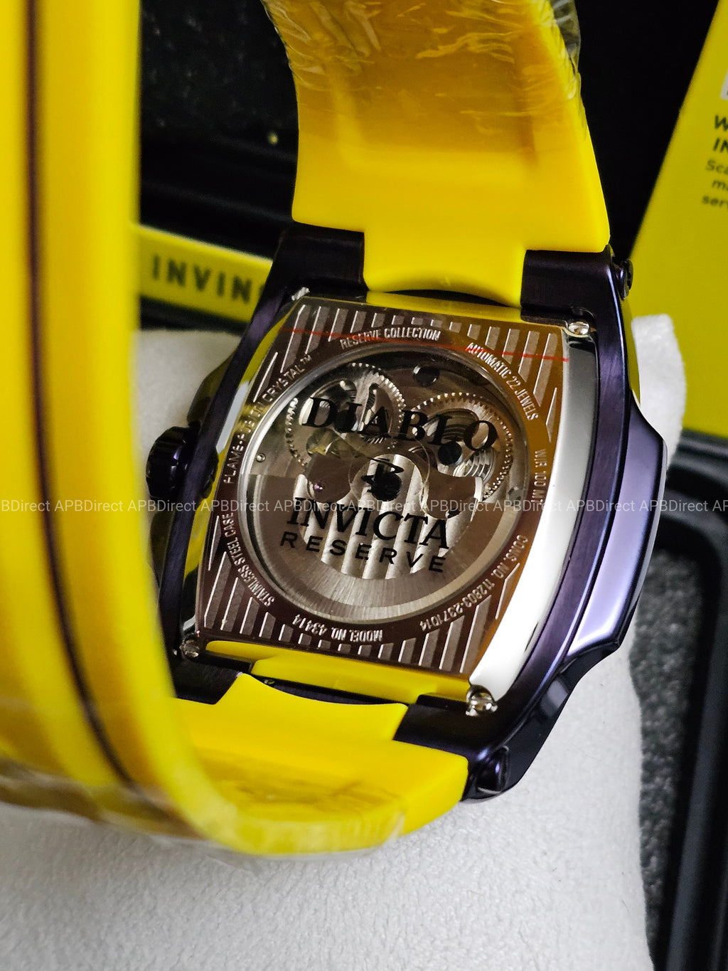 Invicta  S1 Rally – DIABLO – Dual Time Automatic Dark Purple Reserve Mens Watch