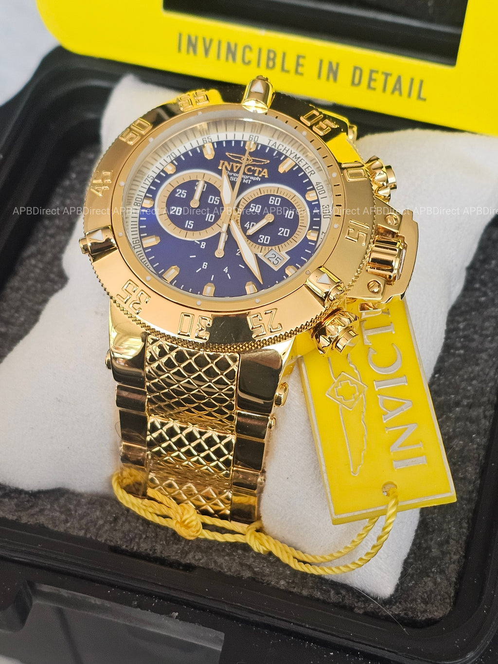 Invicta - GOLD Subaqua Noma III - Swiss  5040.D Chrono 500m💧Mirrored mens Watch