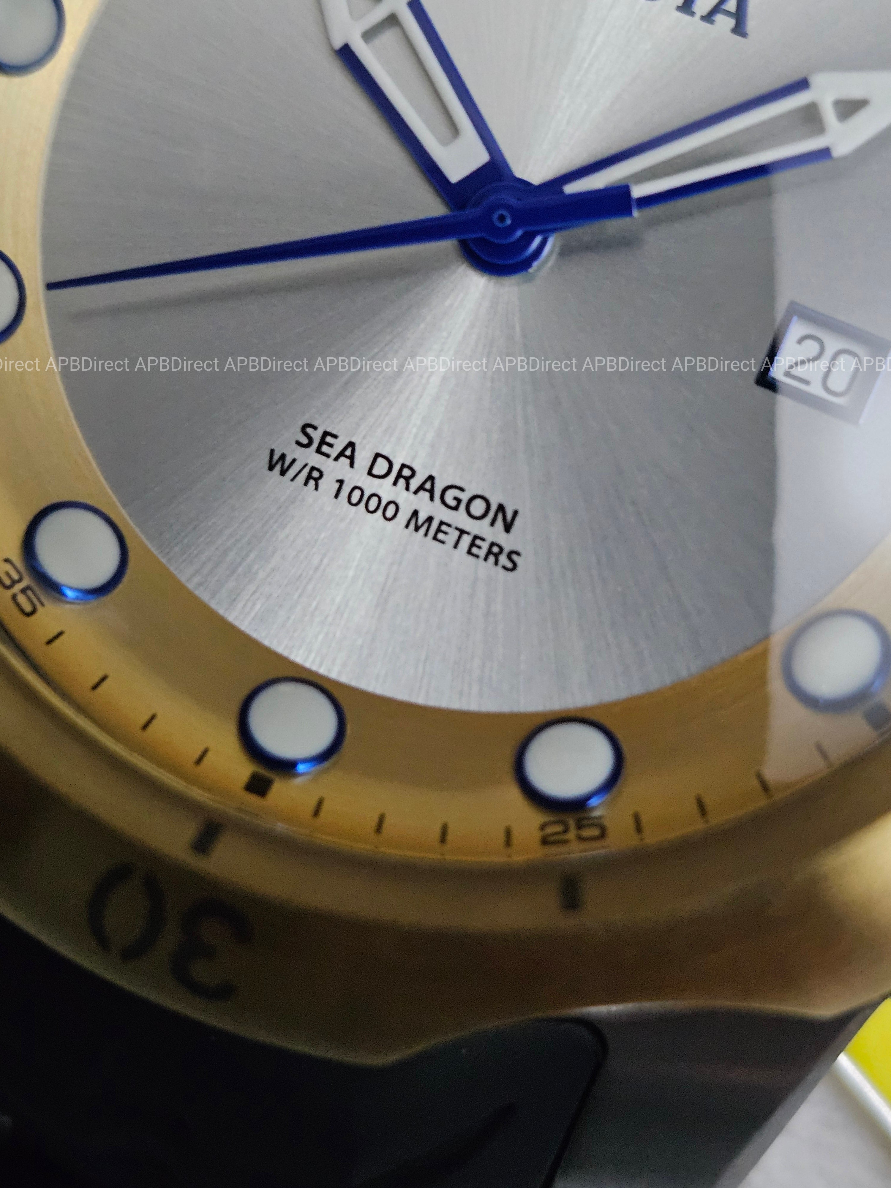 Invicta - VENOM - Sea DRAGON 💧  1000m WR Swiss 515 - Gold SILVER Mens watch