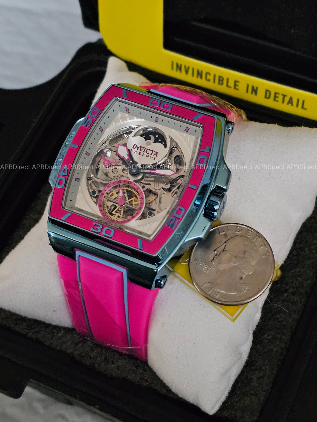 Invicta  S1 Rally – DIABLO – Dual Time Automatic Ice 🧊 Blue Reserve Mens Watch