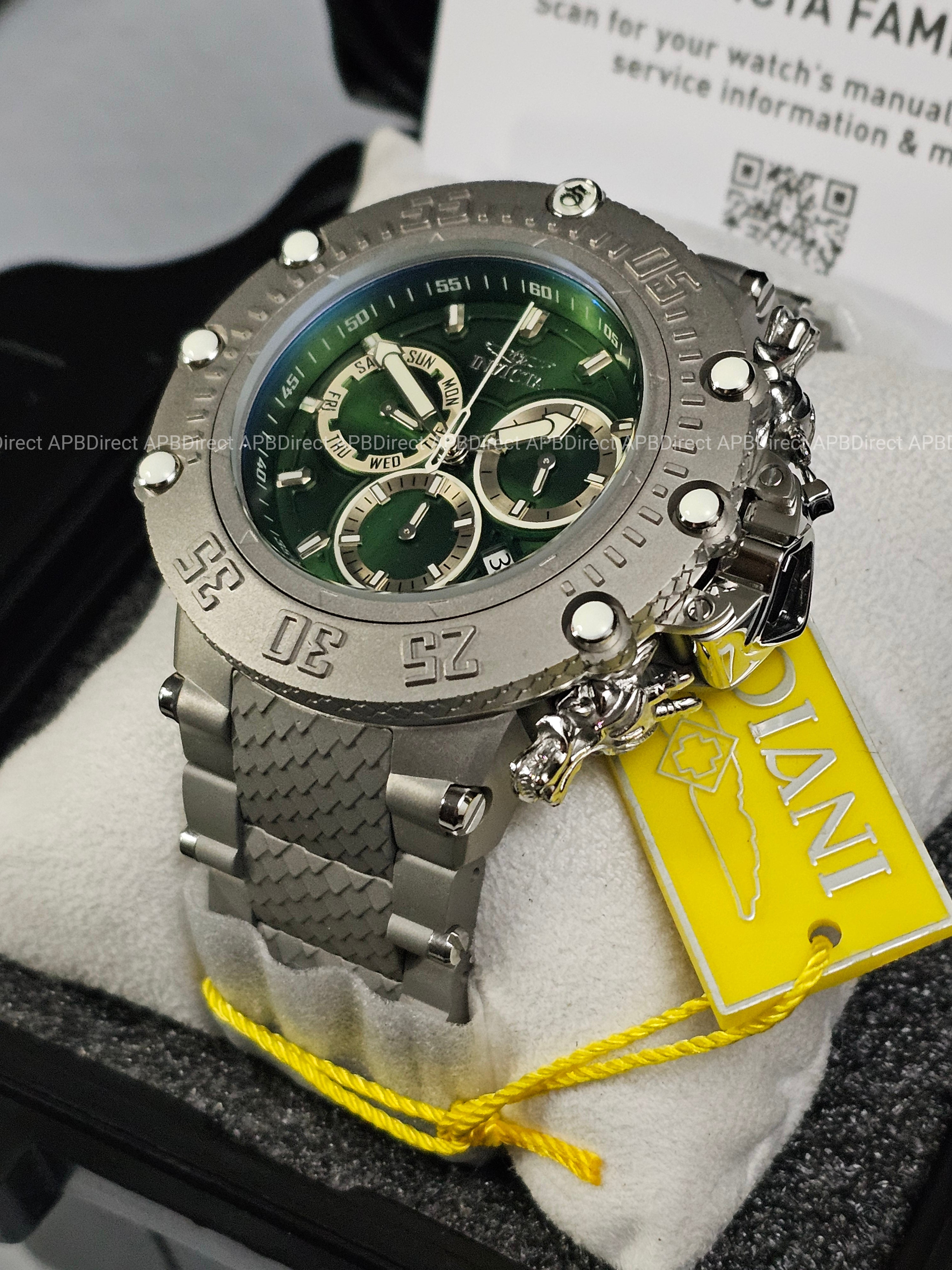 Invicta - Subaqua Noma VII - TITANIUM Case Swiss  Z60 Chrono 200m💧 mens Watch