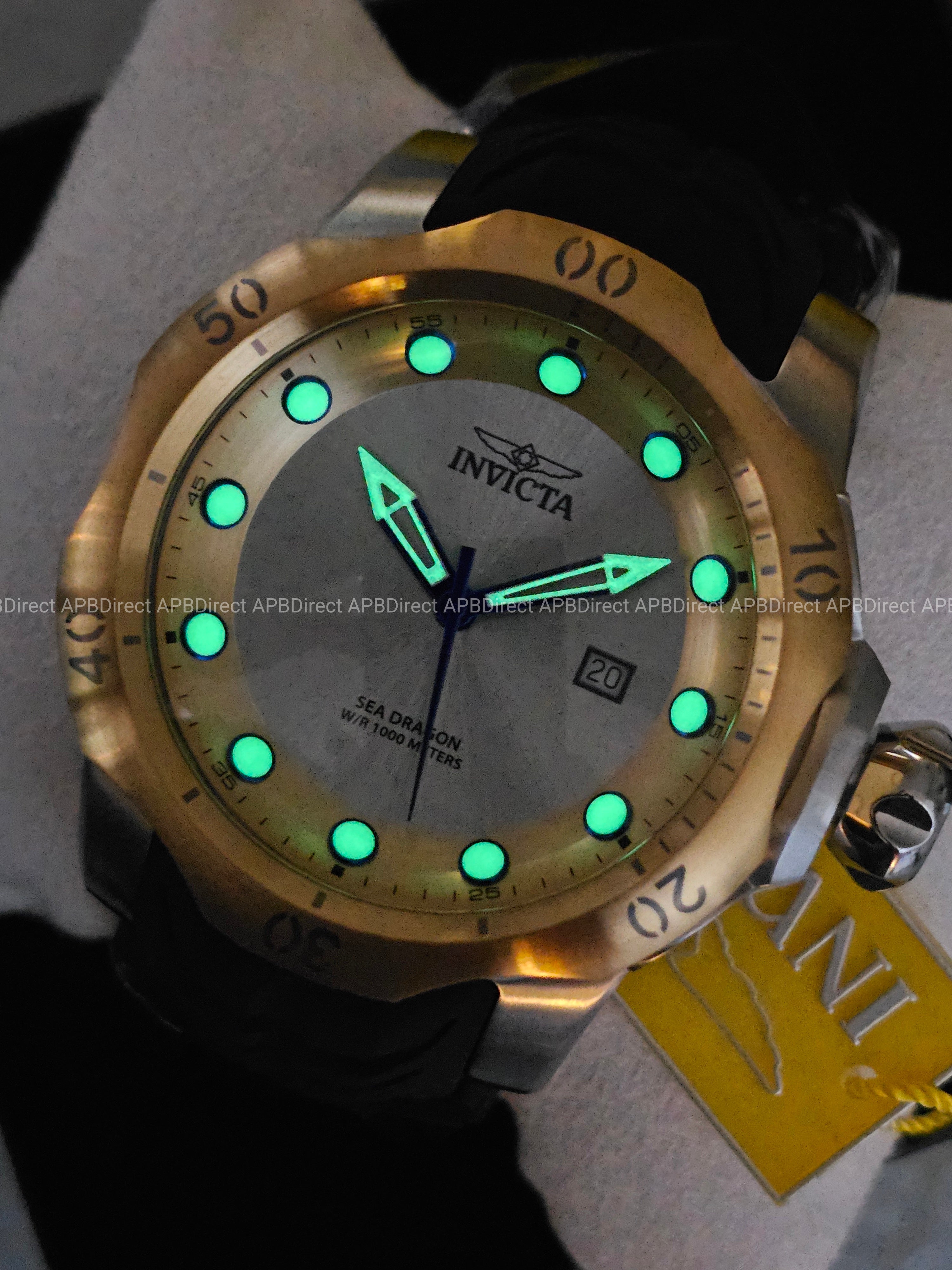 Invicta - VENOM - Sea DRAGON 💧  1000m WR Swiss 515 - Gold SILVER Mens watch