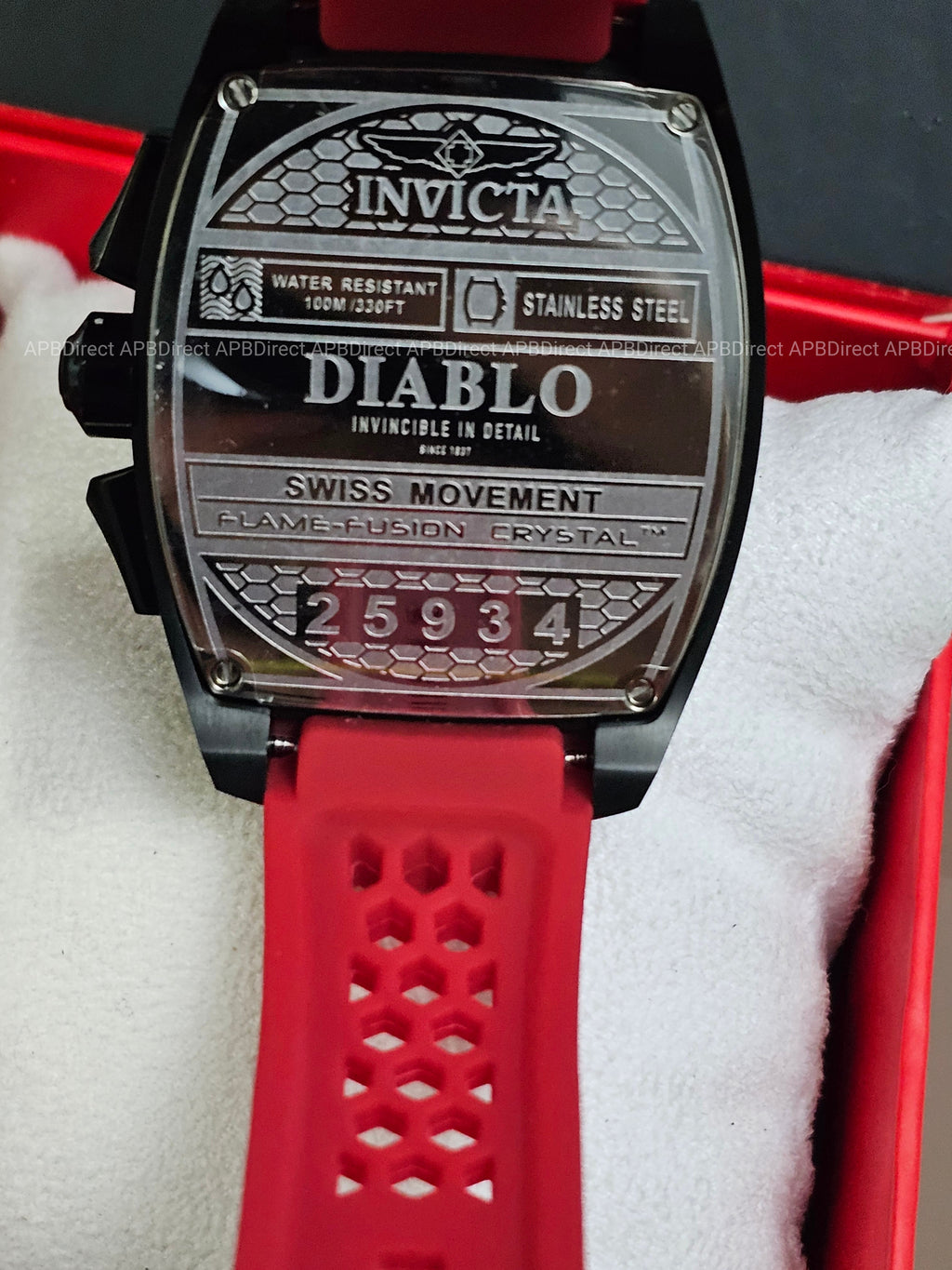 Invicta - Next Gen DIABLO - Swiss Z60 Chronograph RED / Black Layered mens watch
