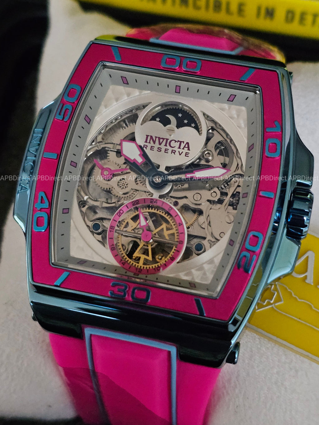 Invicta  S1 Rally – DIABLO – Dual Time Automatic Ice 🧊 Blue Reserve Mens Watch