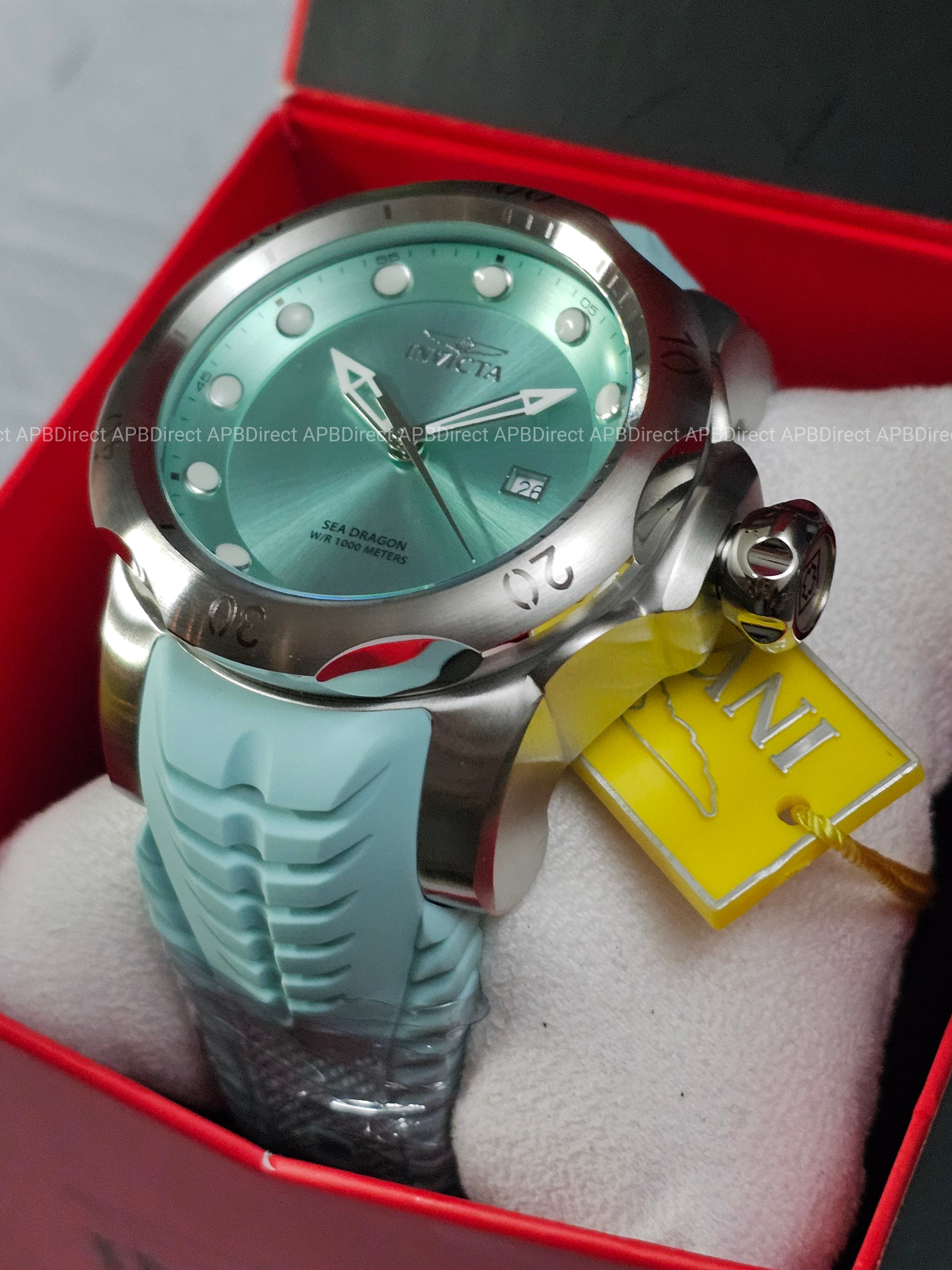 Invicta - VENOM - Sea DRAGON 💧  1000m WR Swiss 515 - Baby BLUE Mens watch