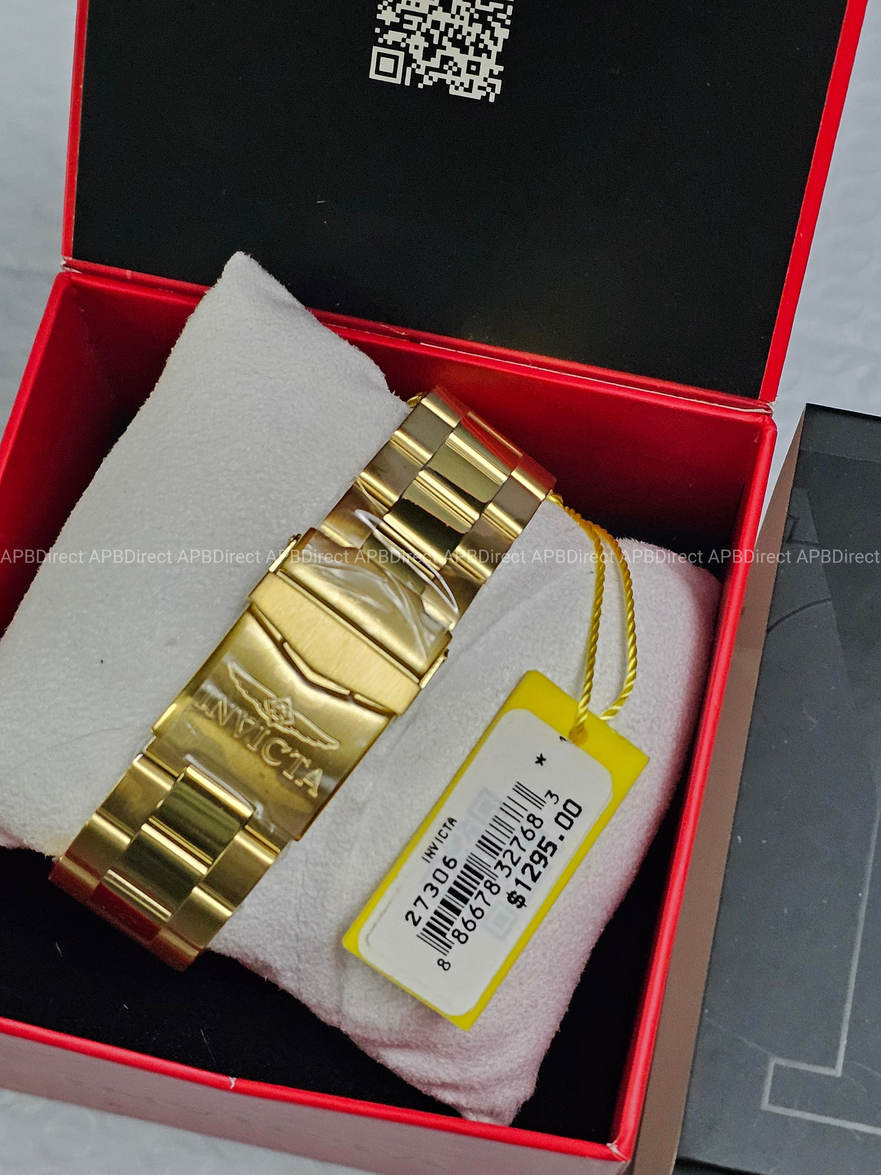 Invicta - GRAND DIVER - Gold Plated LUME Bezel Automatic NH35A - mens watch Pro