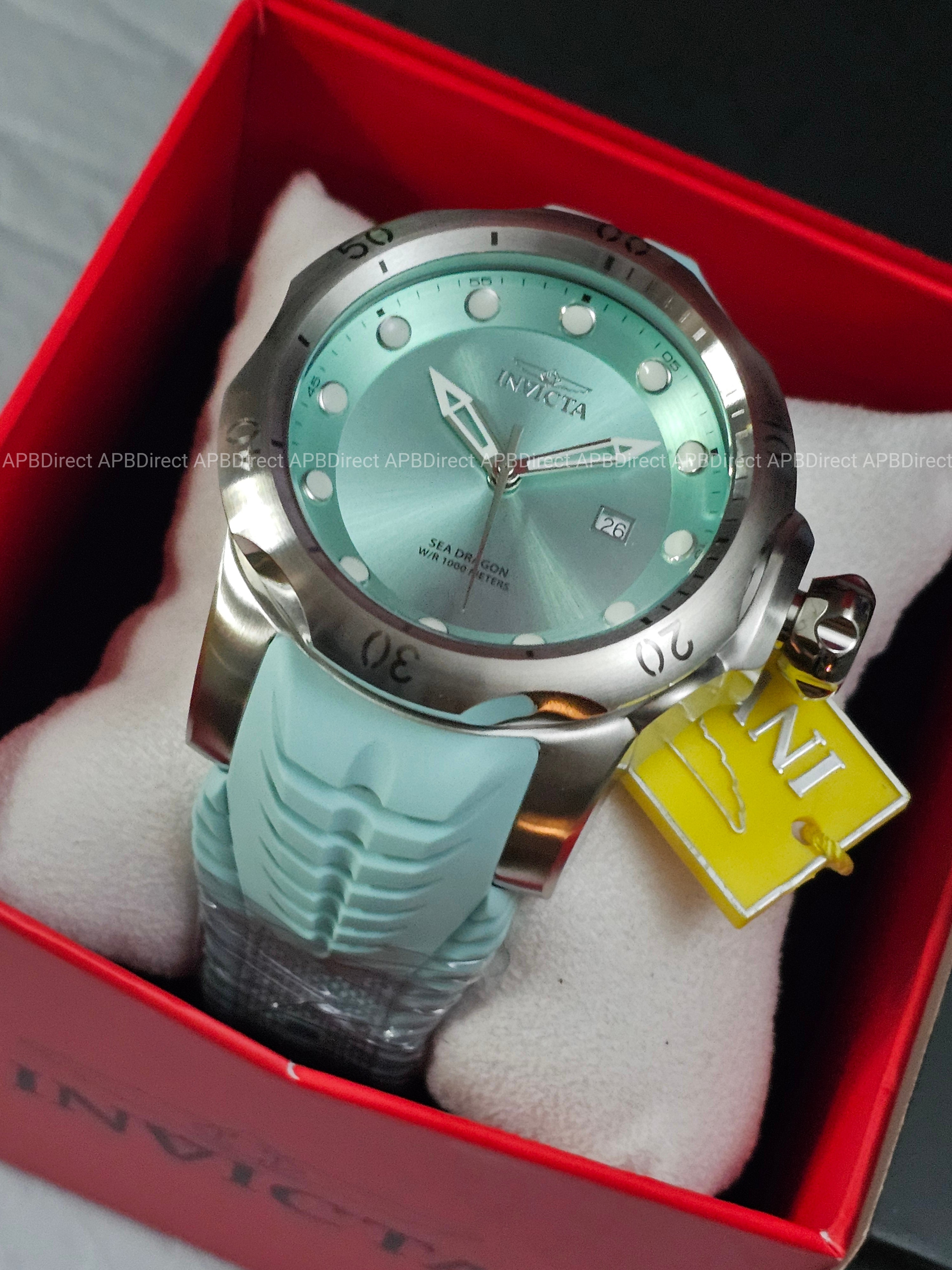 Invicta - VENOM - Sea DRAGON 💧  1000m WR Swiss 515 - Baby BLUE Mens watch
