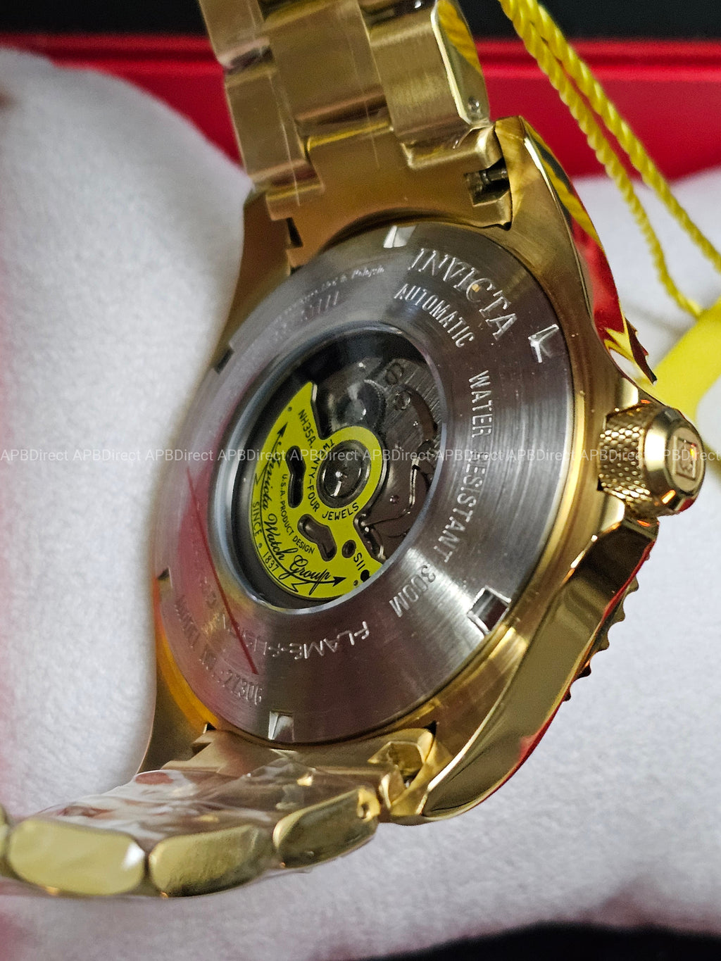 Invicta - GRAND DIVER - Gold Plated LUME Bezel Automatic NH35A - mens watch Pro