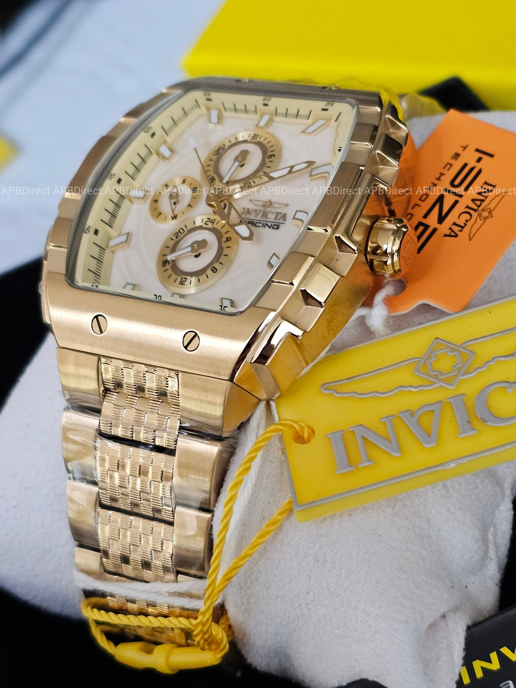 Invicta - S1 Rally - Gold Case & Bracelet Multifunction Quartz Mens Watch