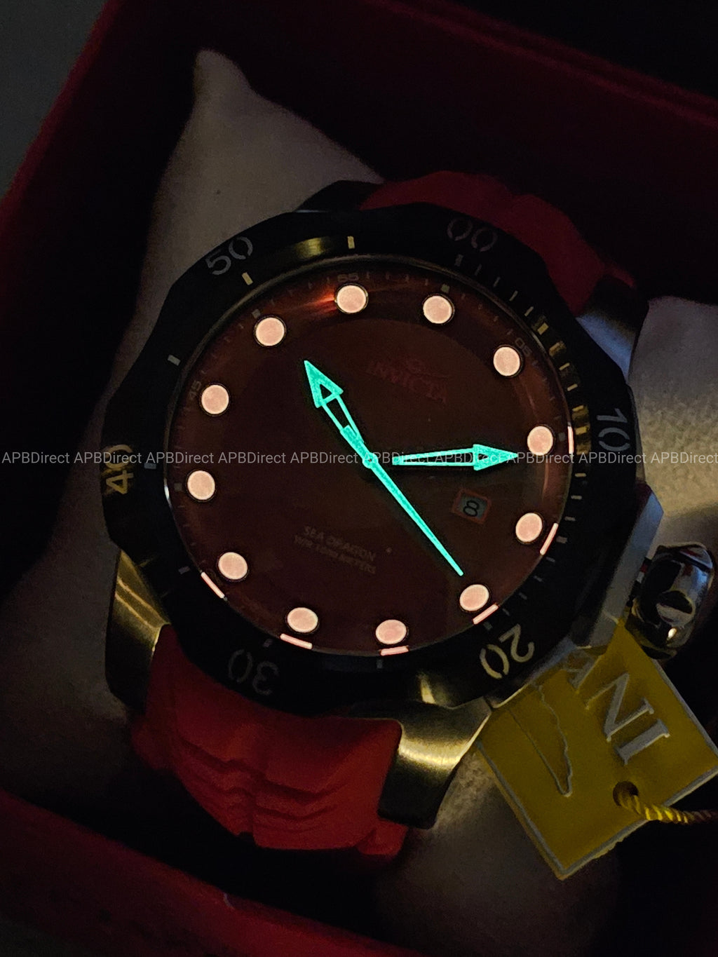 Invicta - VENOM - Sea DRAGON 💧  1000m WR Swiss 515 - RED / Black Mens watch
