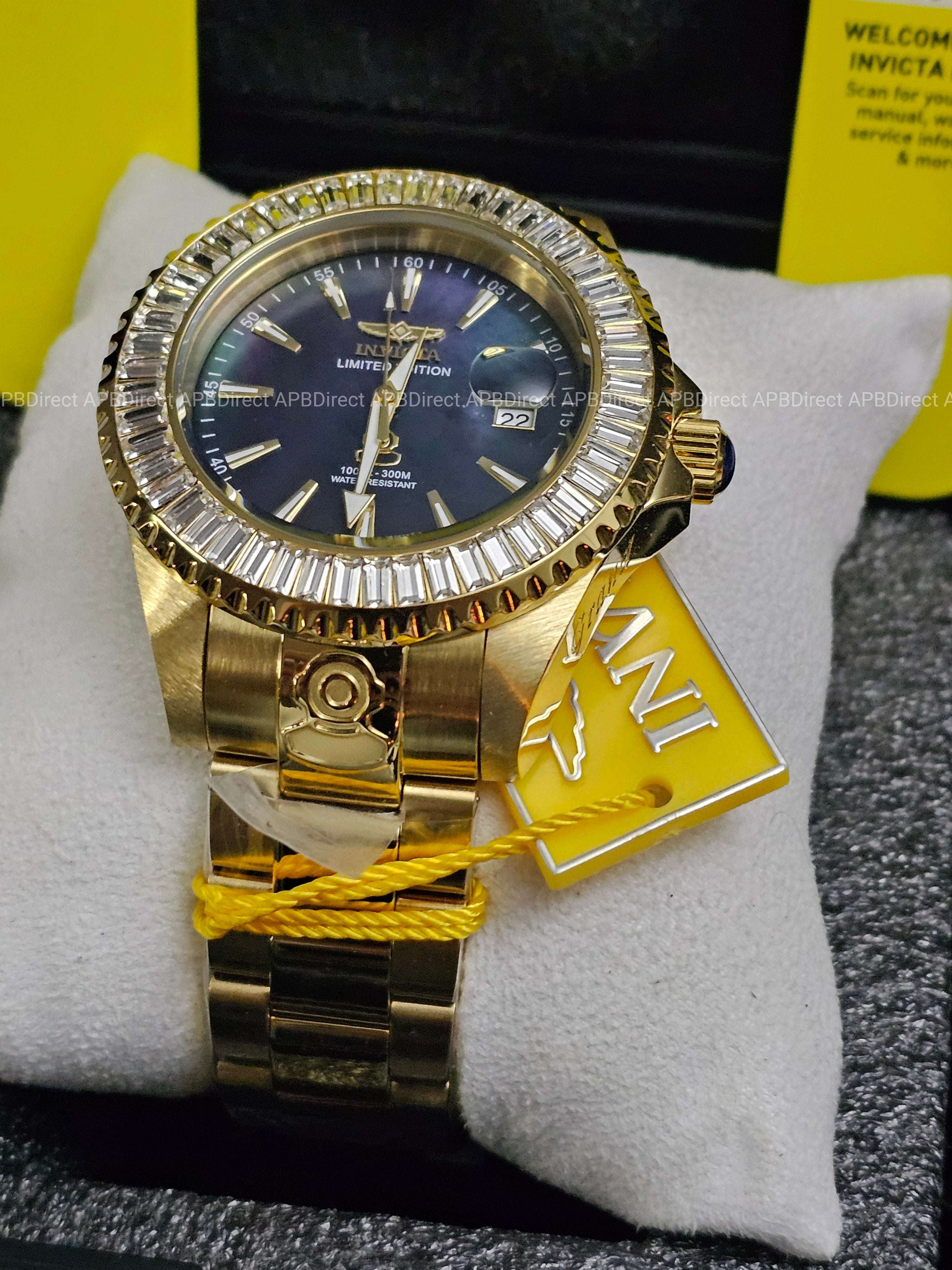 Invicta - Grand Diver #731 Limited Edition Automatic - Black MOP mens watch Pro