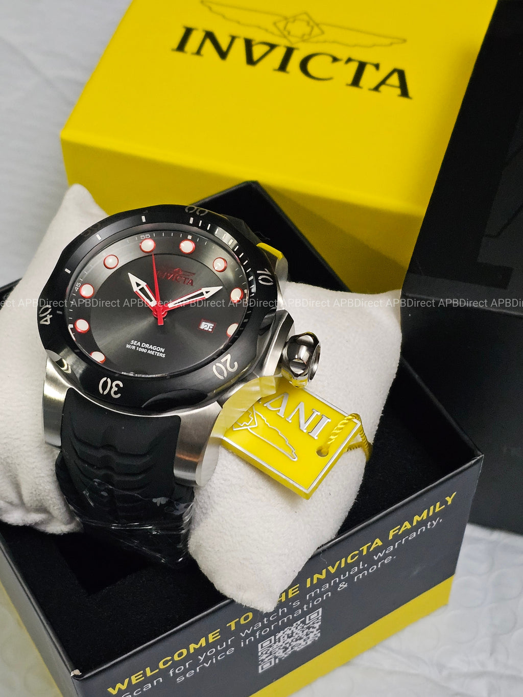 Invicta - VENOM - Sea DRAGON 💧  1000m WR Swiss 515 - Black RED - mens watch