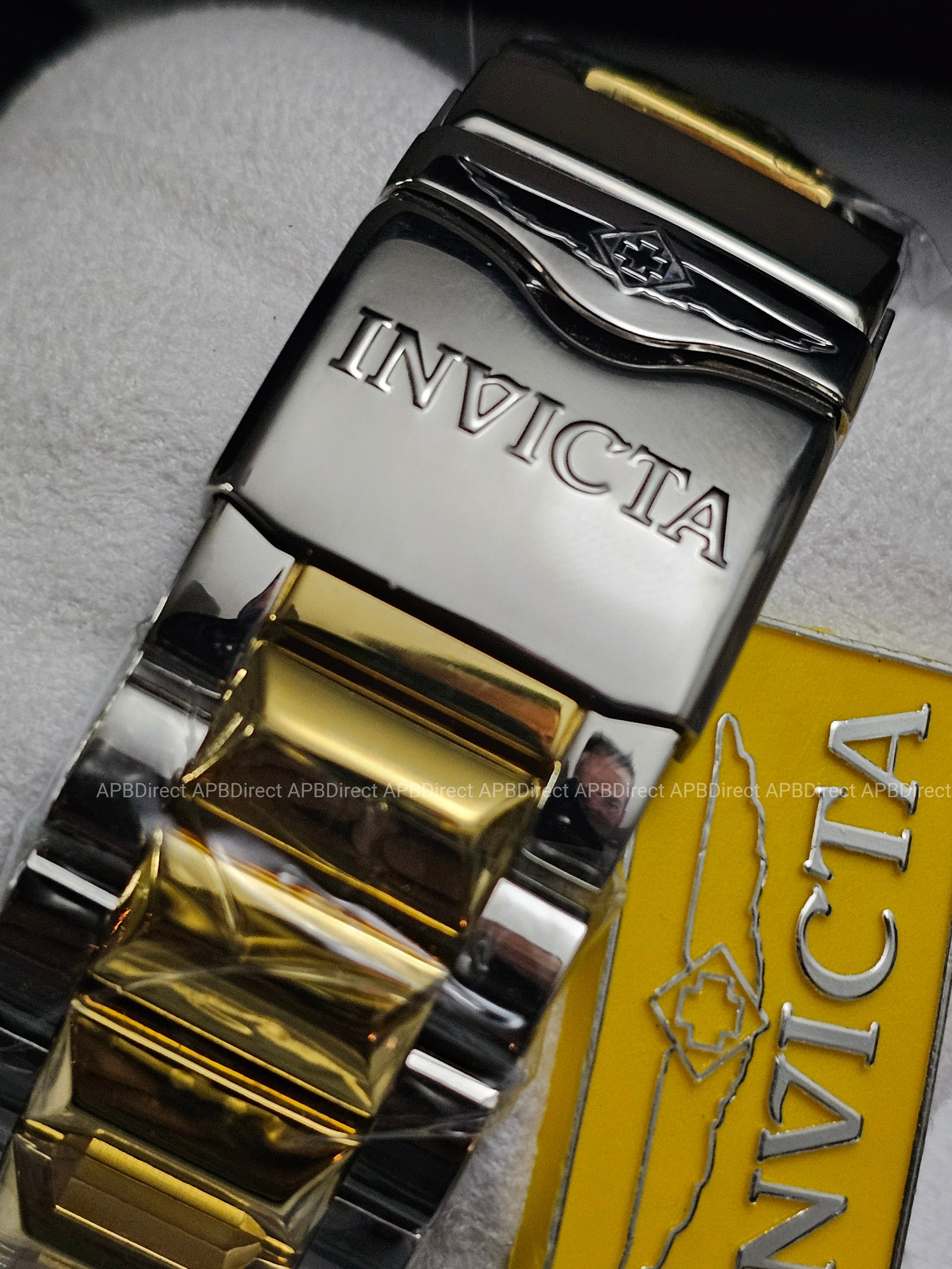 Invicta - EXCURSION - Gold Plated Platinum MOP Dial - Swiss Made - mens watch