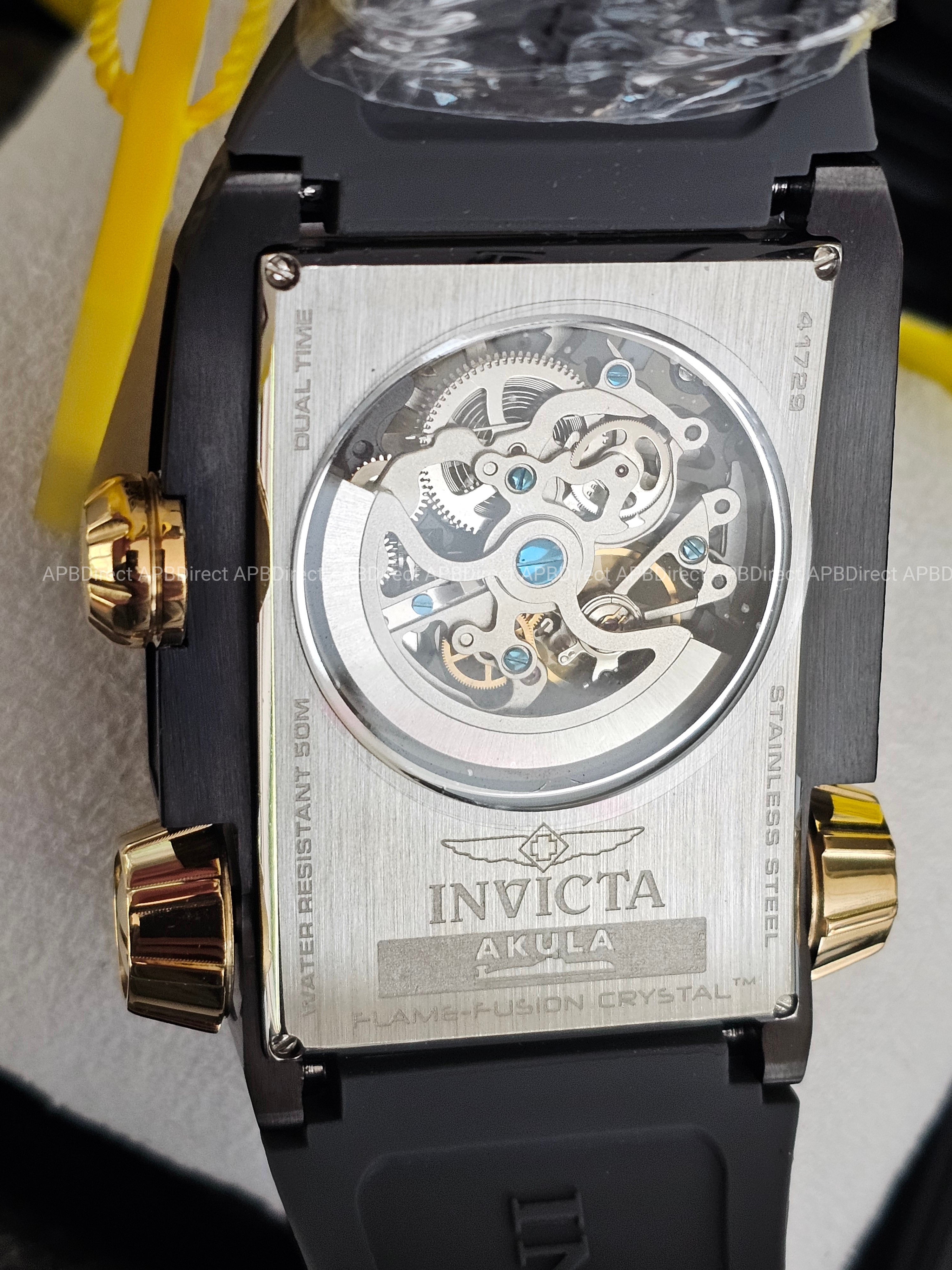 Invicta - AKULA - Automatic - Dual Time Skeleton Mechanical & Quartz mens watch