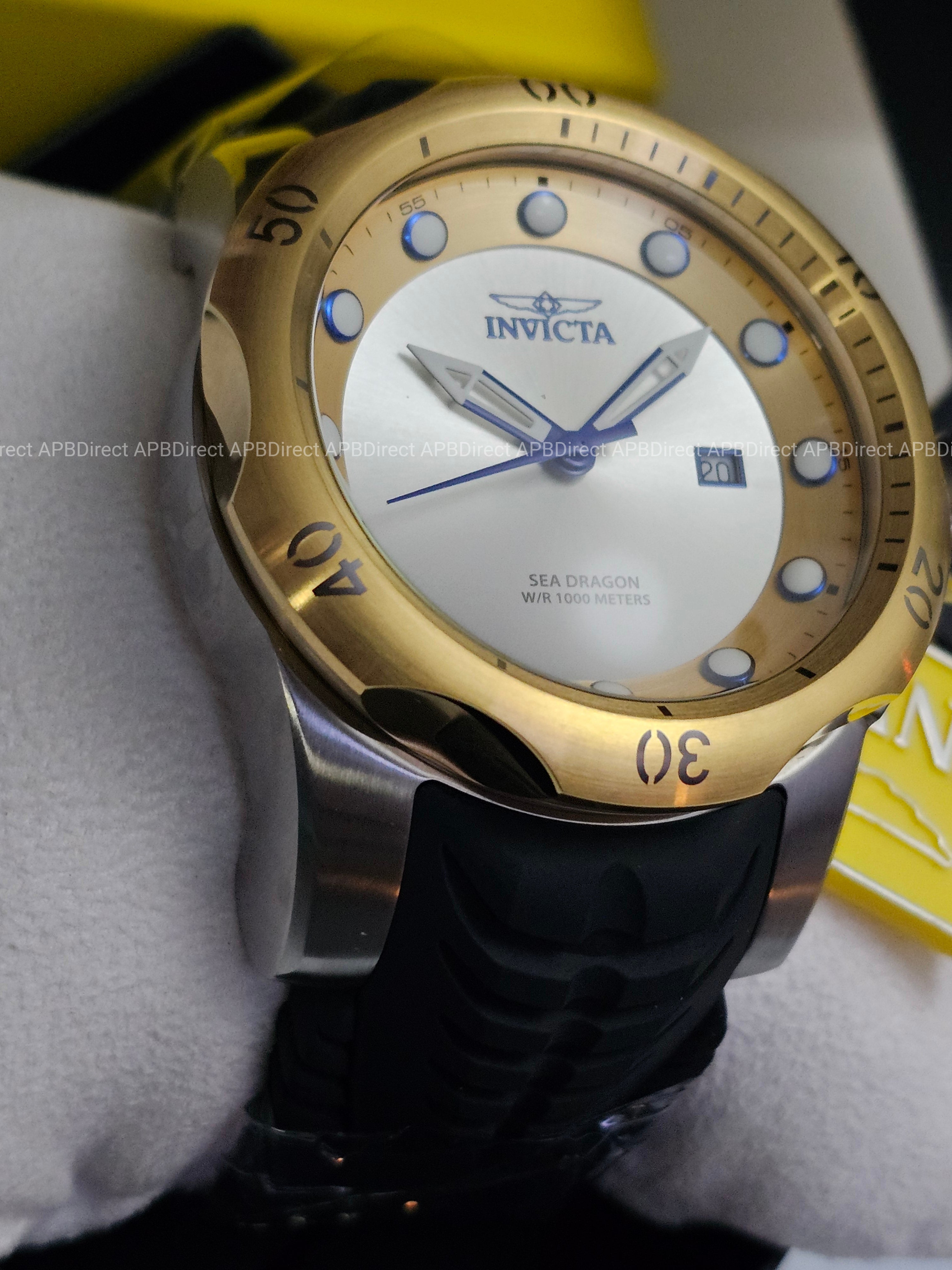 Invicta - VENOM - Sea DRAGON 💧  1000m WR Swiss 515 - Gold SILVER Mens watch
