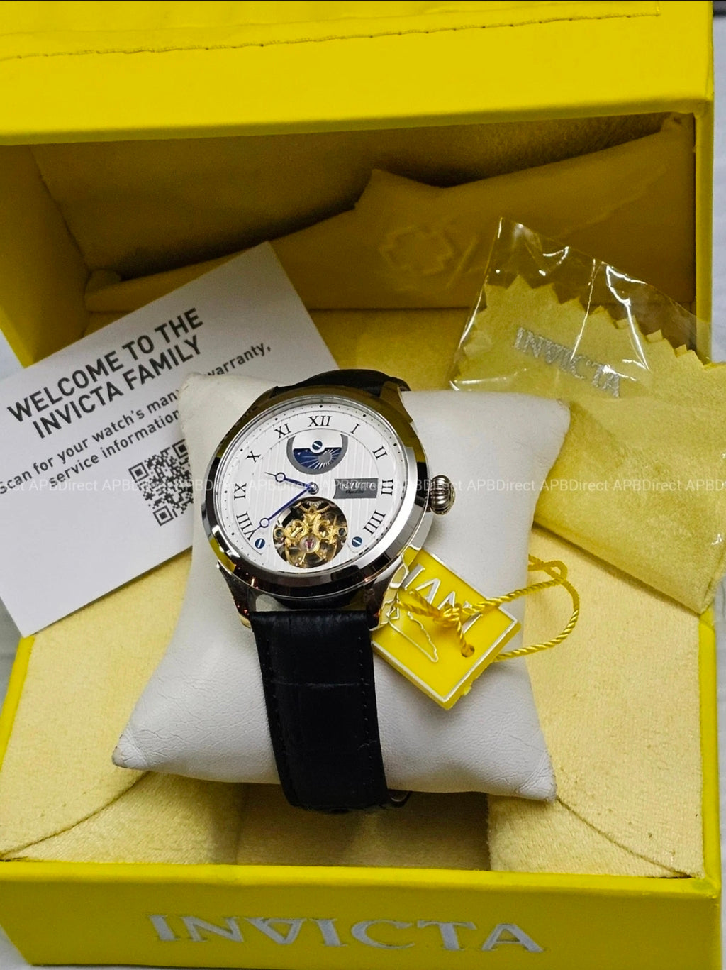 Invicta - Objet D Art - Open Heart - Automatic - Day / Night Leather mens Watch