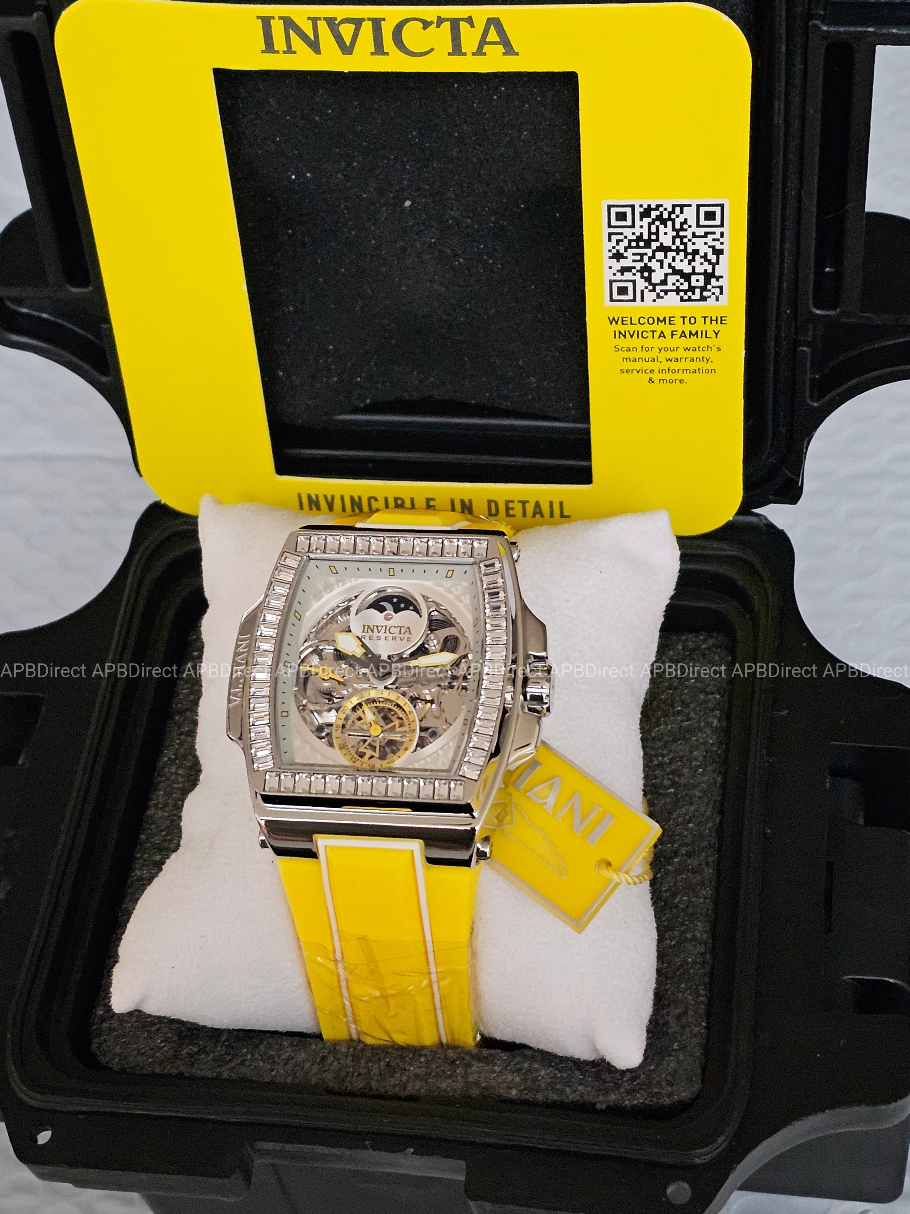 Invicta – S1 Rally – DIABLO – Dual Time Automatic - Yellow - Reserve Mens Watch