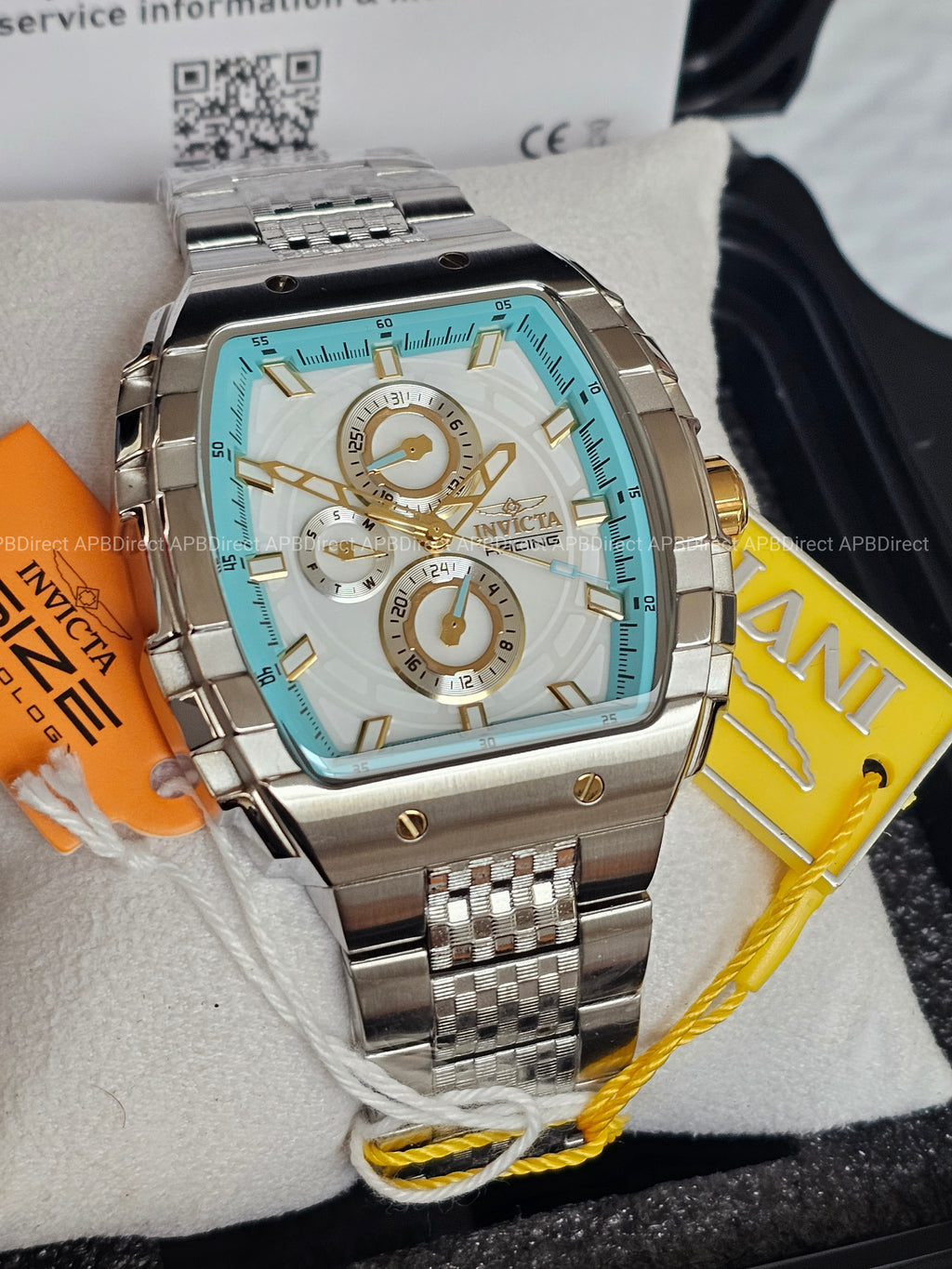 Invicta - S1 Rally Exclusive - Blue White Mother-of-Pearl Multi Dial Mens Watch