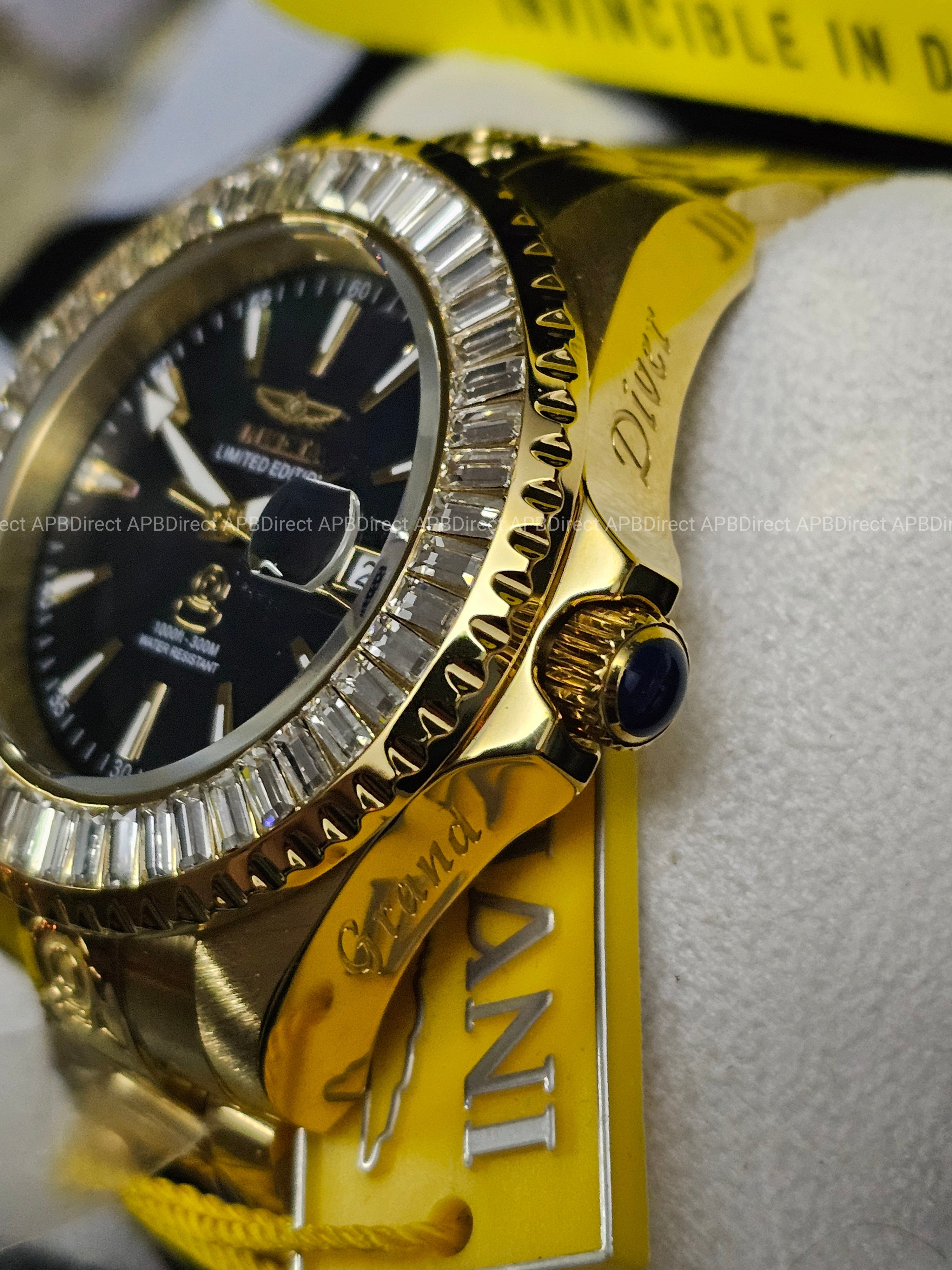 Invicta - Grand Diver #731 Limited Edition Automatic - Black MOP mens watch Pro