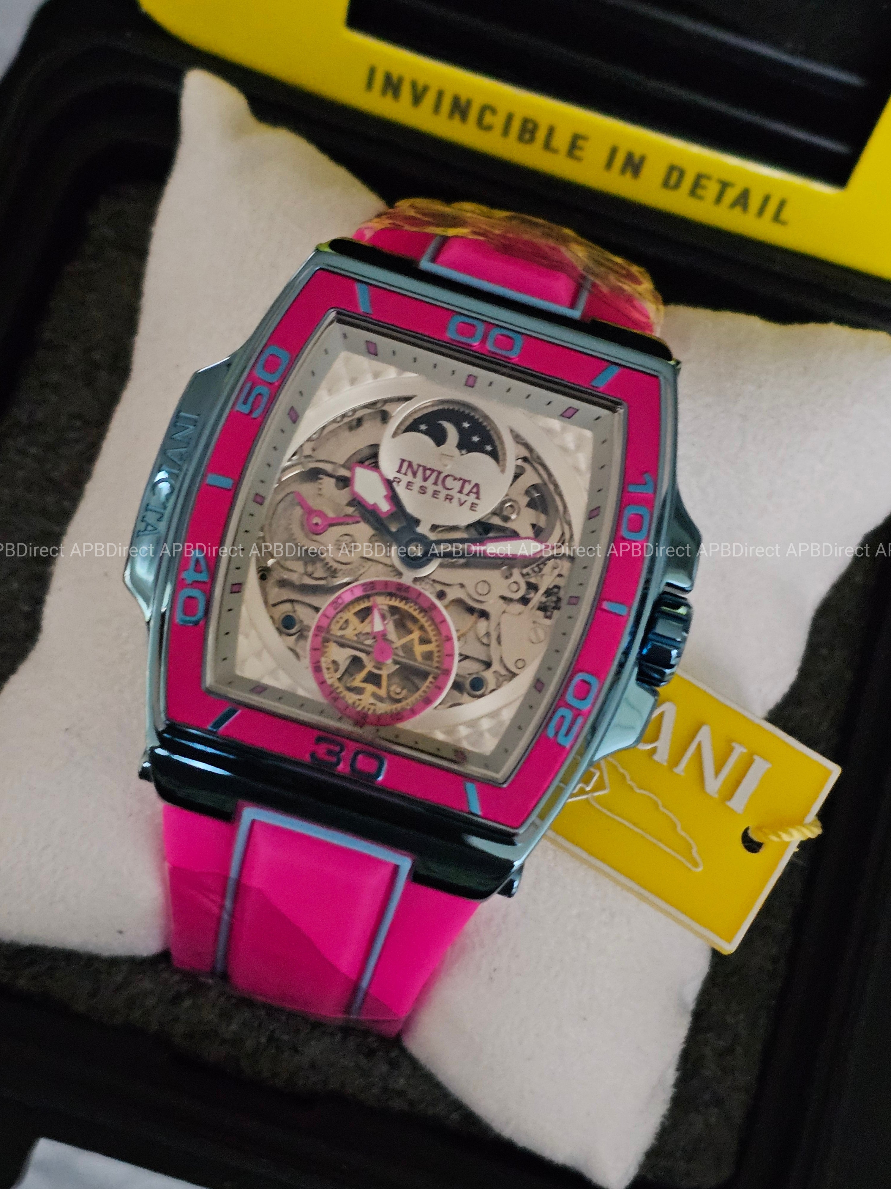 Invicta  S1 Rally – DIABLO – Dual Time Automatic Ice 🧊 Blue Reserve Mens Watch