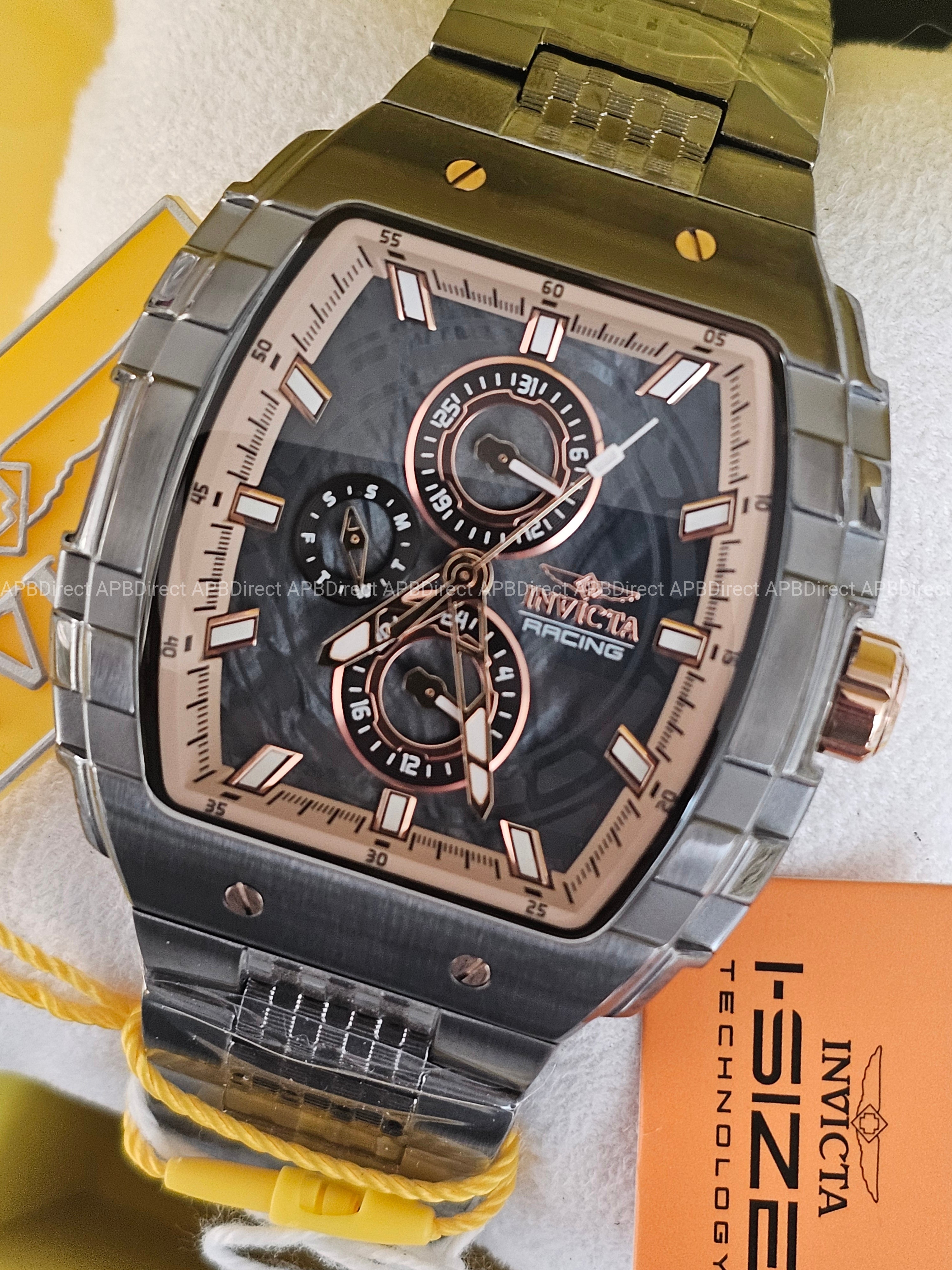 Invicta - S1 Rally - Gunmetal / Rose Gold Multifunction Quartz Mens Watch