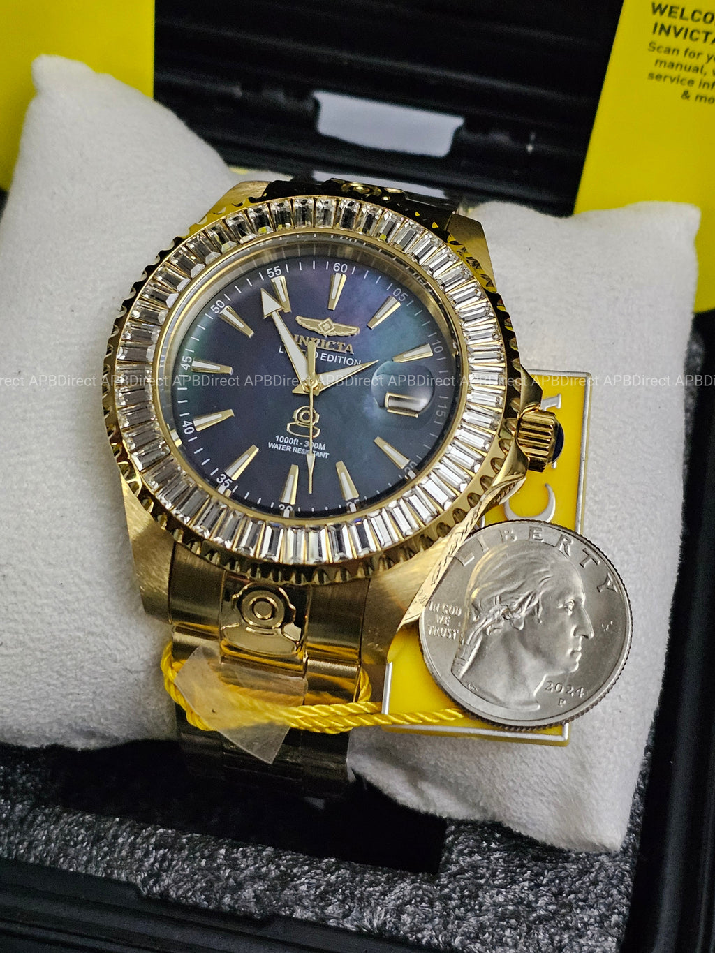 Invicta - Grand Diver #731 Limited Edition Automatic - Black MOP mens watch Pro