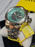 Invicta - VENOM - Partial Skeleton Gray & BLUE Dial 100m SS Bracelet mens watch