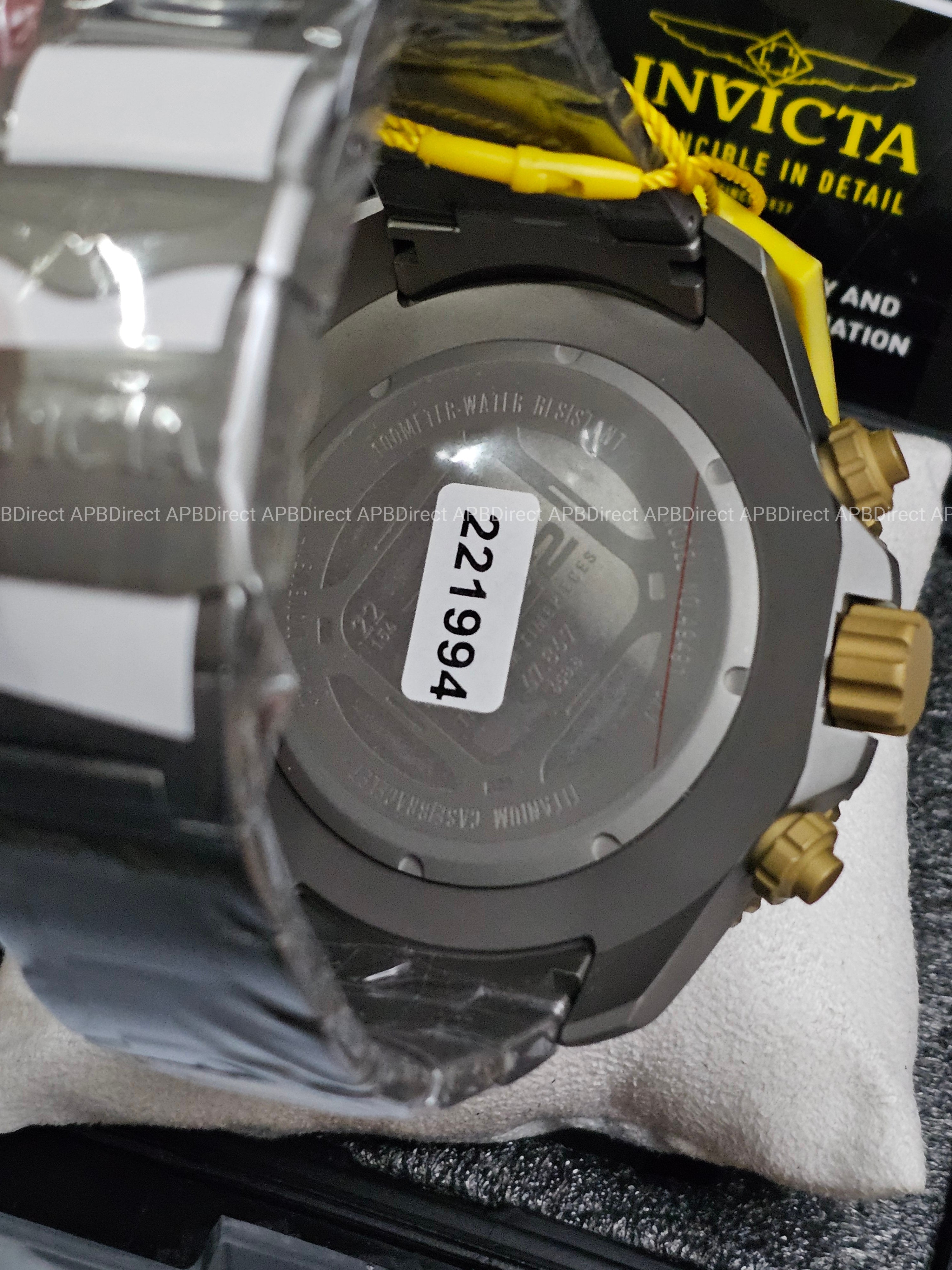 Invicta - Full TITANIUM 65mm Case & Bracelet - TI-22 Chronograph - Mens watch