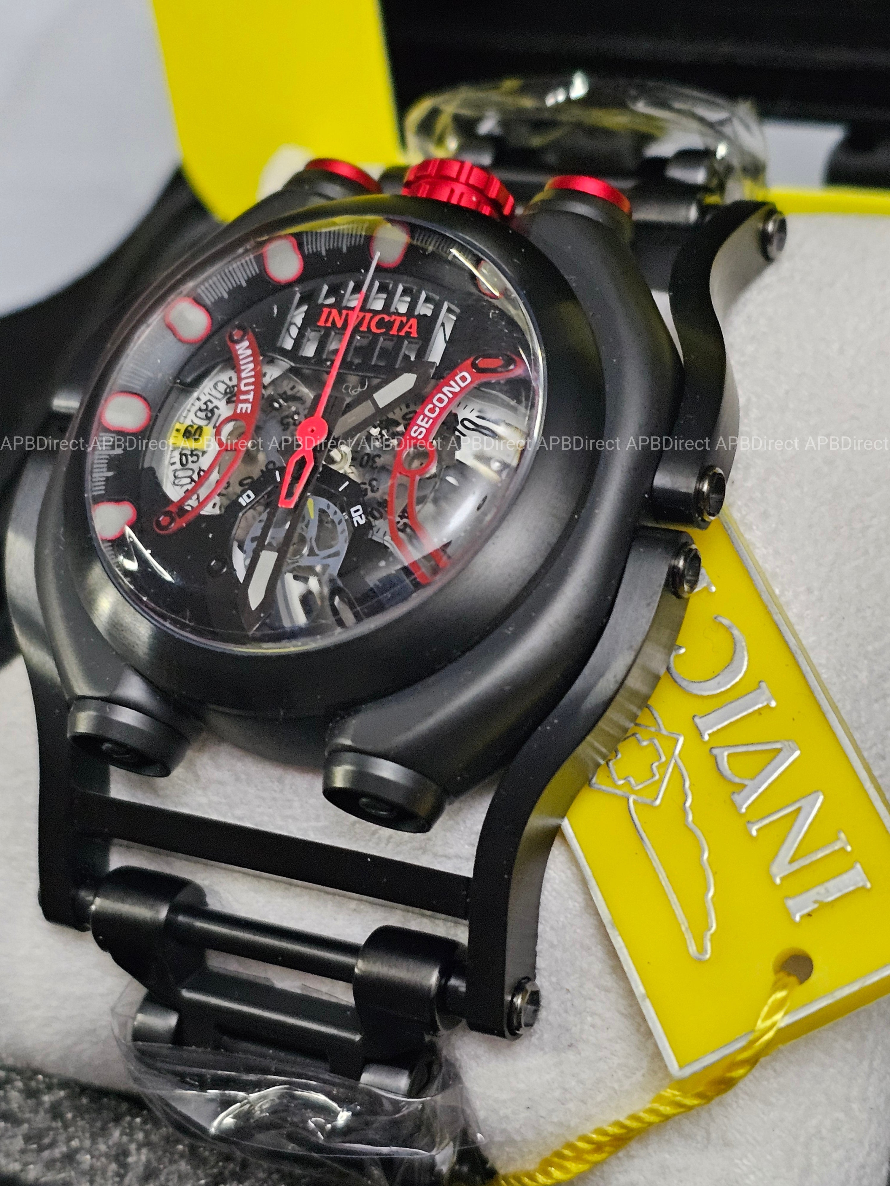 Invicta 🌊 SEA HUNTER - Hinged Case Spinning Dials - Chronograph mens watch