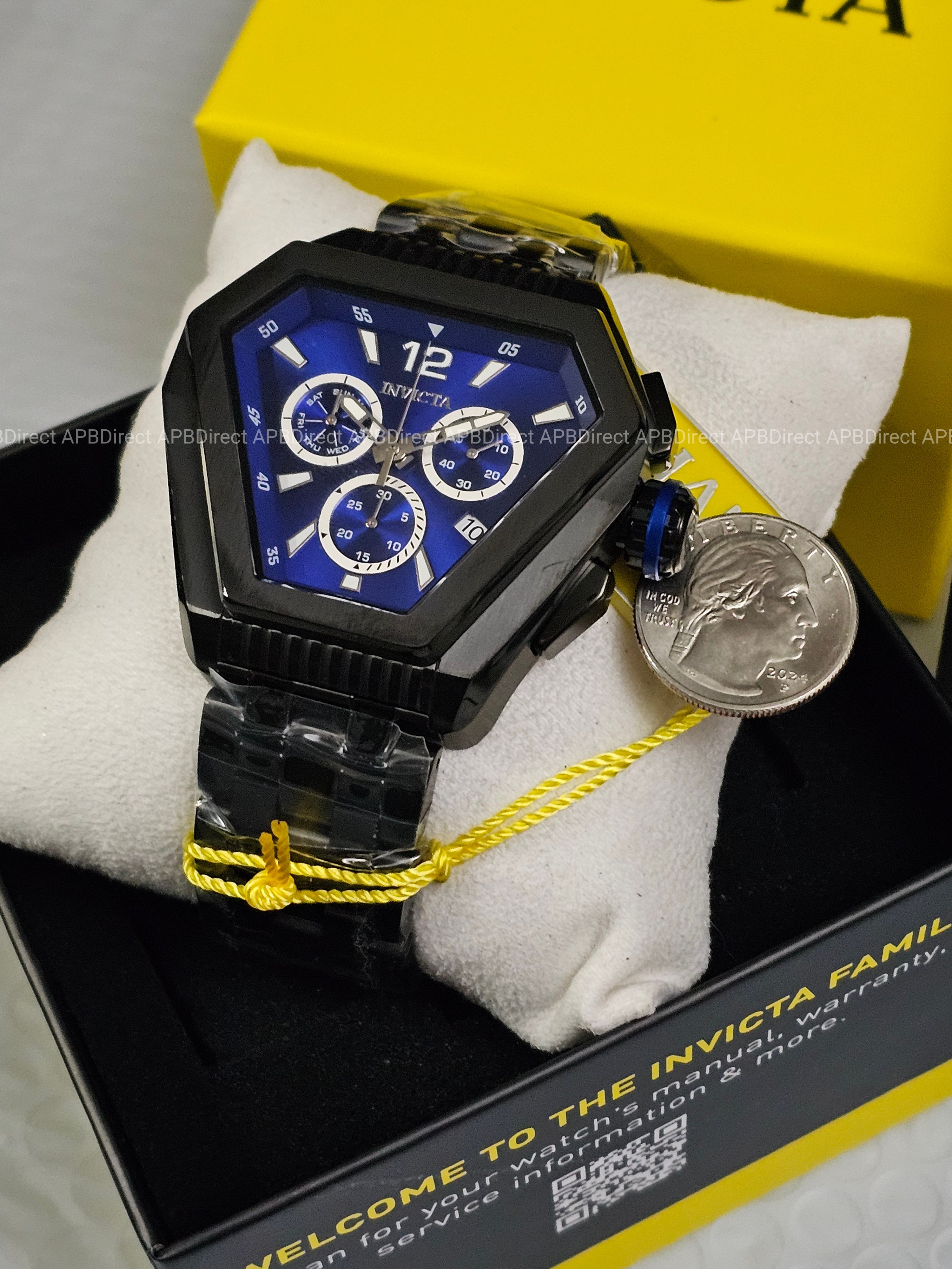 Invicta - Speedway Swiss Z60 Chronograph Black / Blue Dial Mens Watch