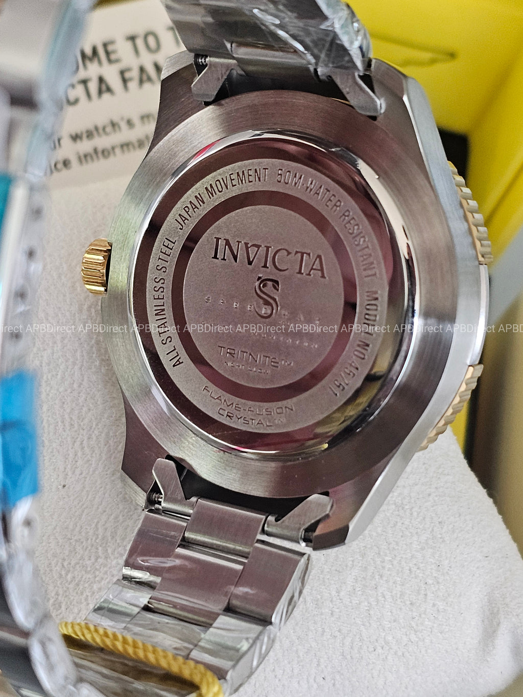 Invicta - Speedway - 2 Tone Multifunction TritNight Night Glow Lume mens watch