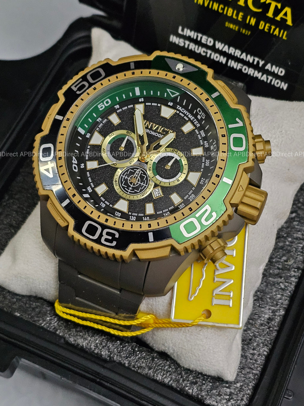 Invicta - Full TITANIUM 65mm Case & Bracelet - TI-22 Chronograph - Mens watch