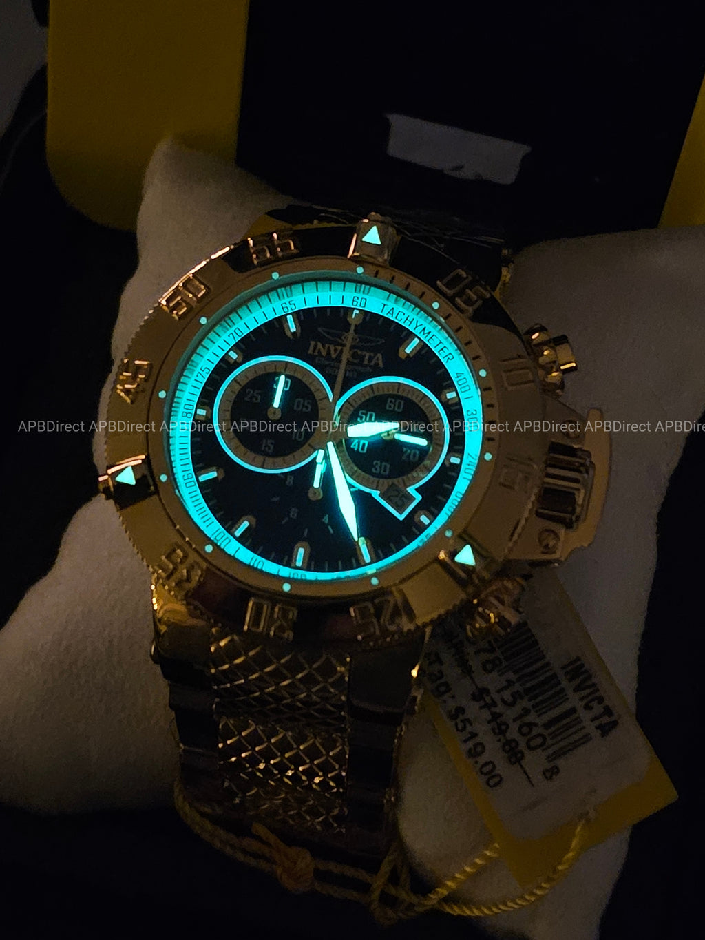 Invicta - GOLD Subaqua Noma III - Swiss  5040.D Chrono 500m💧Mirrored mens Watch