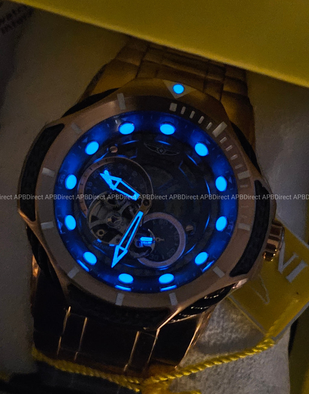Invicta - BOLT - Automatic - Open ❤️ Heart Dial Rose Gold / Gunmetal mens watch