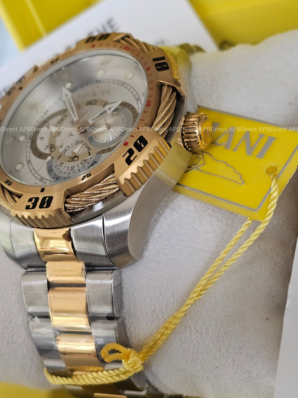 Invicta - Speedway - 2 Tone Multifunction TritNight Night Glow Lume mens watch