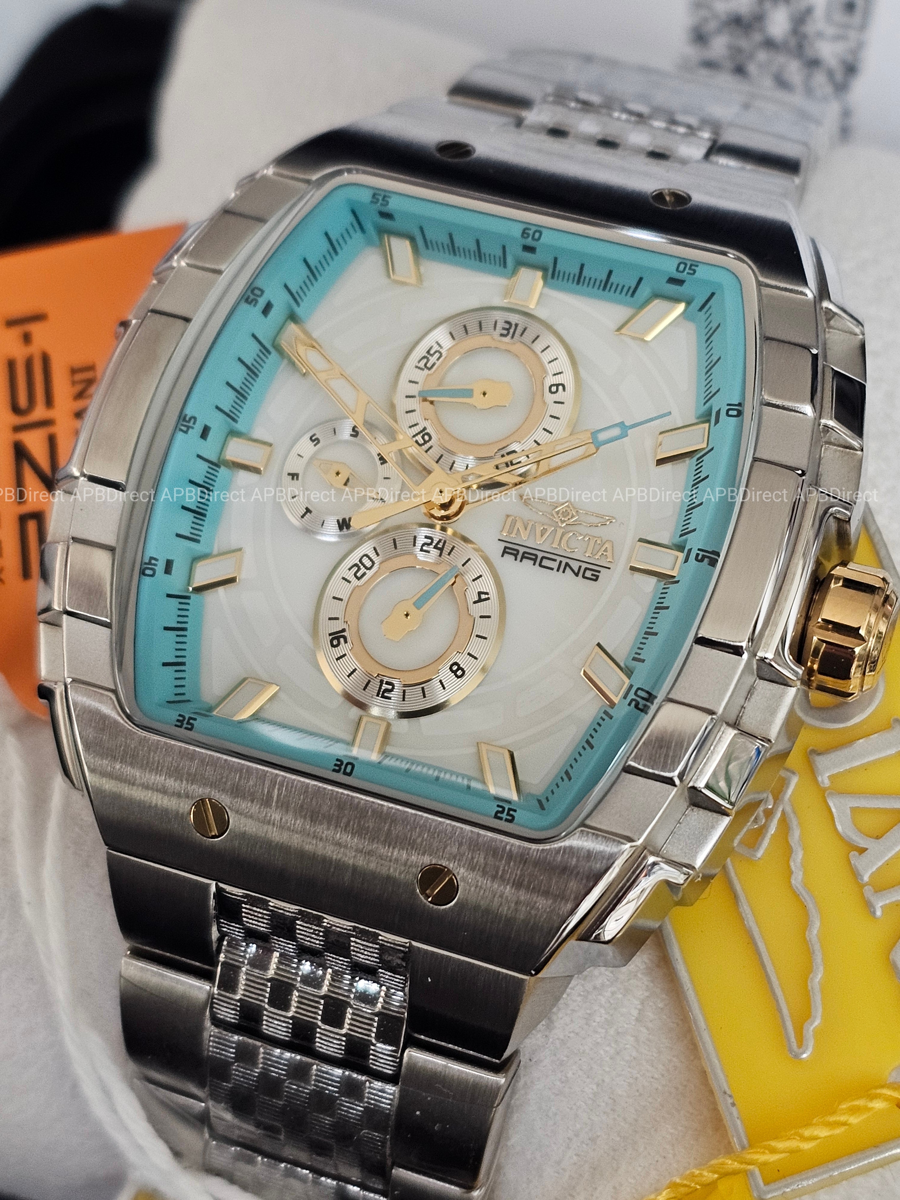 Invicta - S1 Rally Exclusive - Blue White Mother-of-Pearl Multi Dial Mens Watch