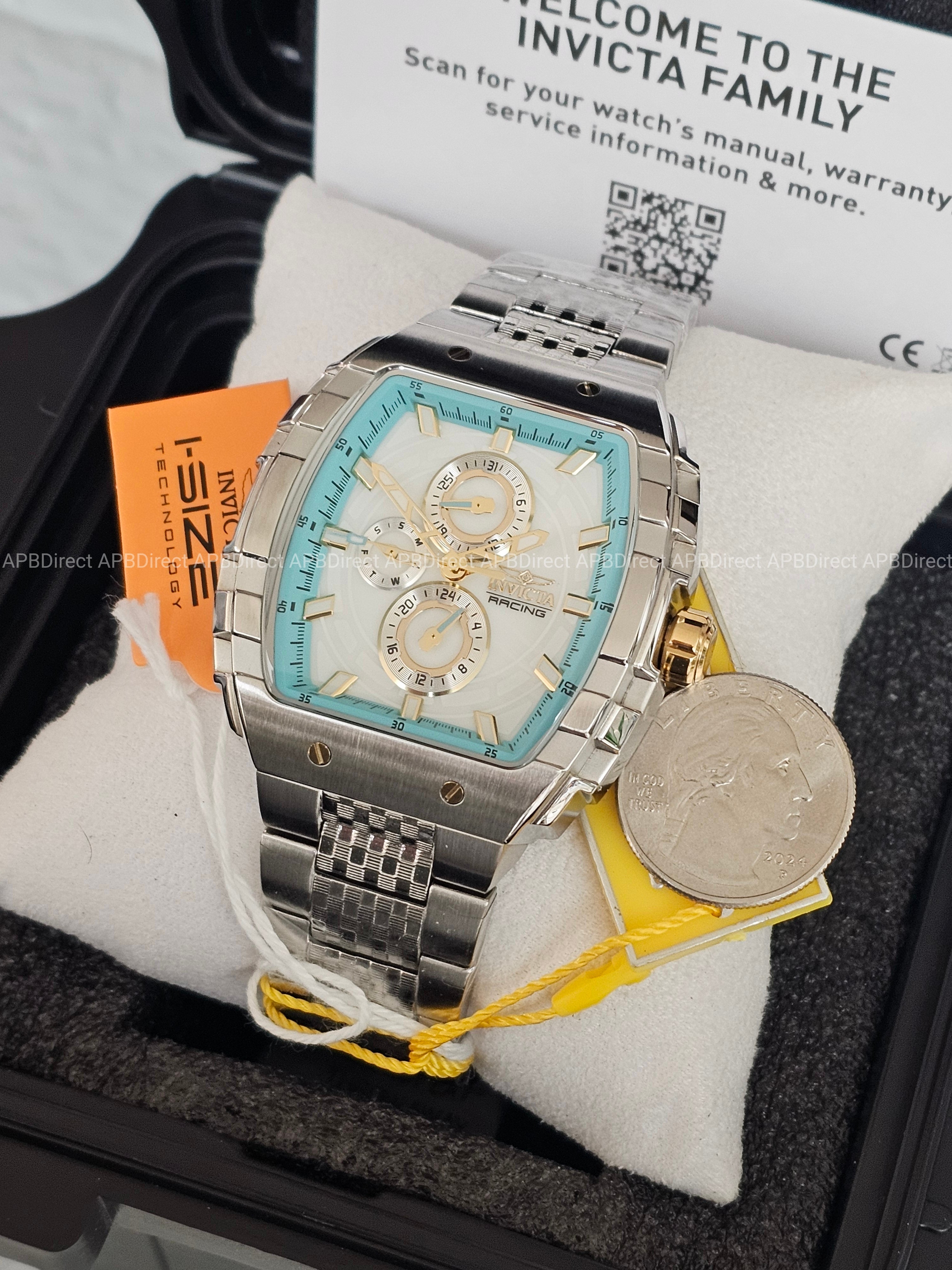 Invicta - S1 Rally Exclusive - Blue White Mother-of-Pearl Multi Dial Mens Watch