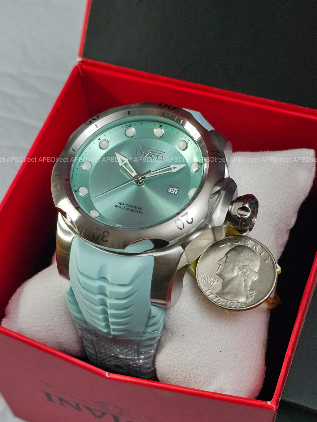 Invicta - VENOM - Sea DRAGON 💧  1000m WR Swiss 515 - Baby BLUE Mens watch