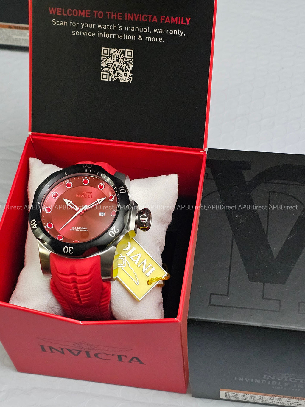 Invicta - VENOM - Sea DRAGON 💧  1000m WR Swiss 515 - RED / Black Mens watch