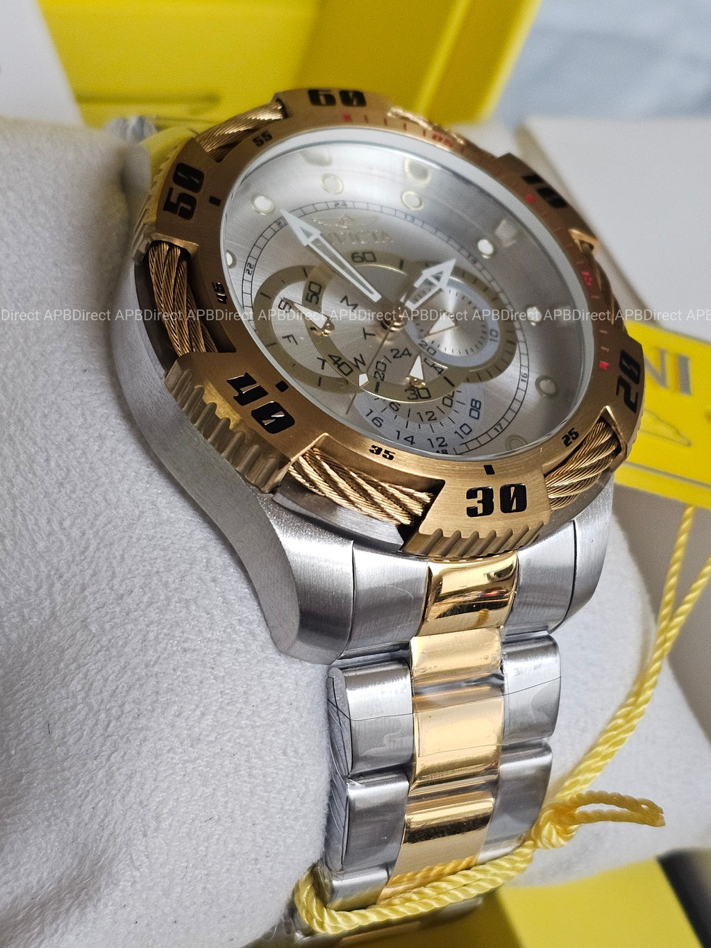 Invicta - Speedway - 2 Tone Multifunction TritNight Night Glow Lume mens watch