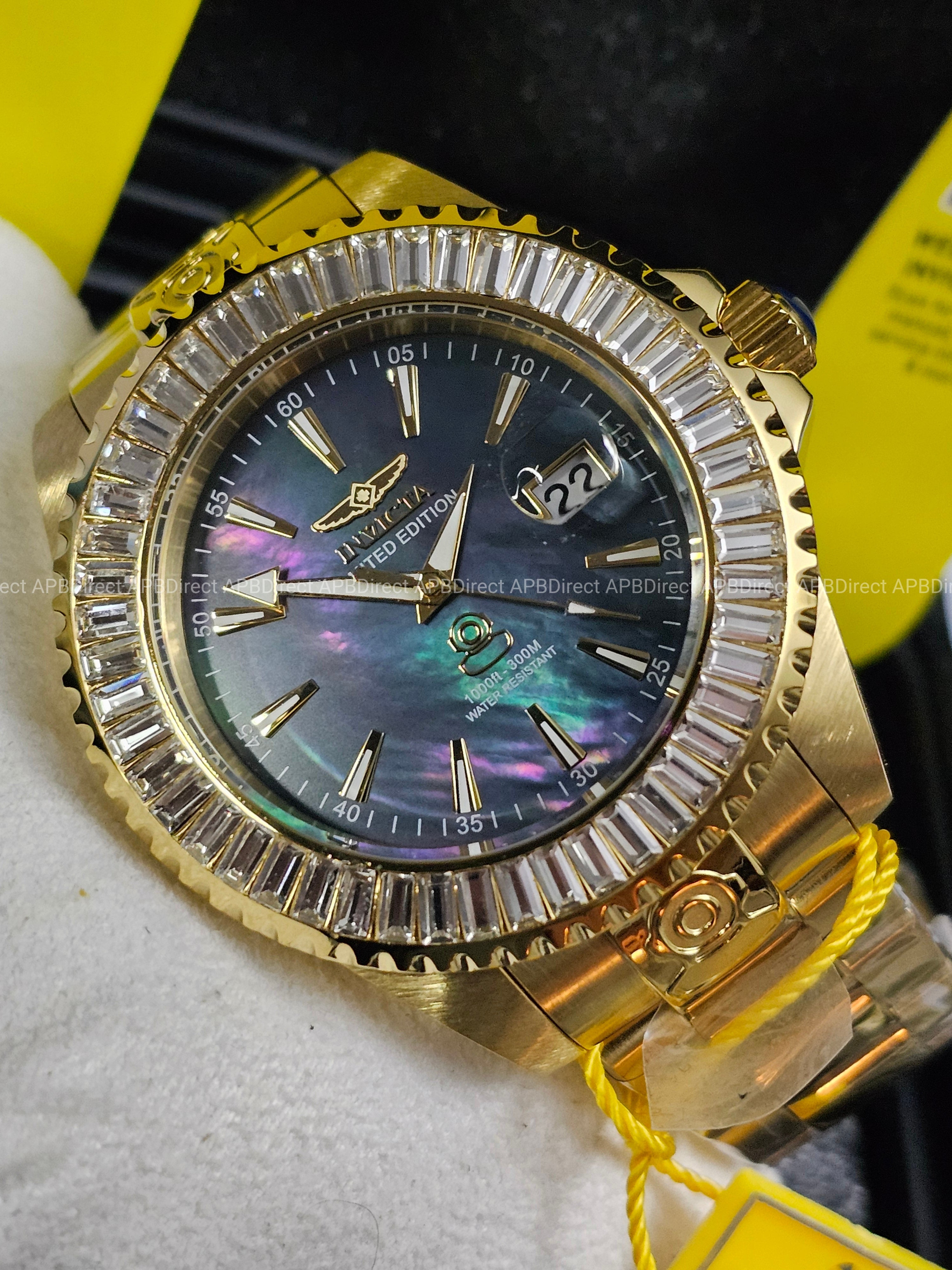 Invicta - Grand Diver #731 Limited Edition Automatic - Black MOP mens watch Pro