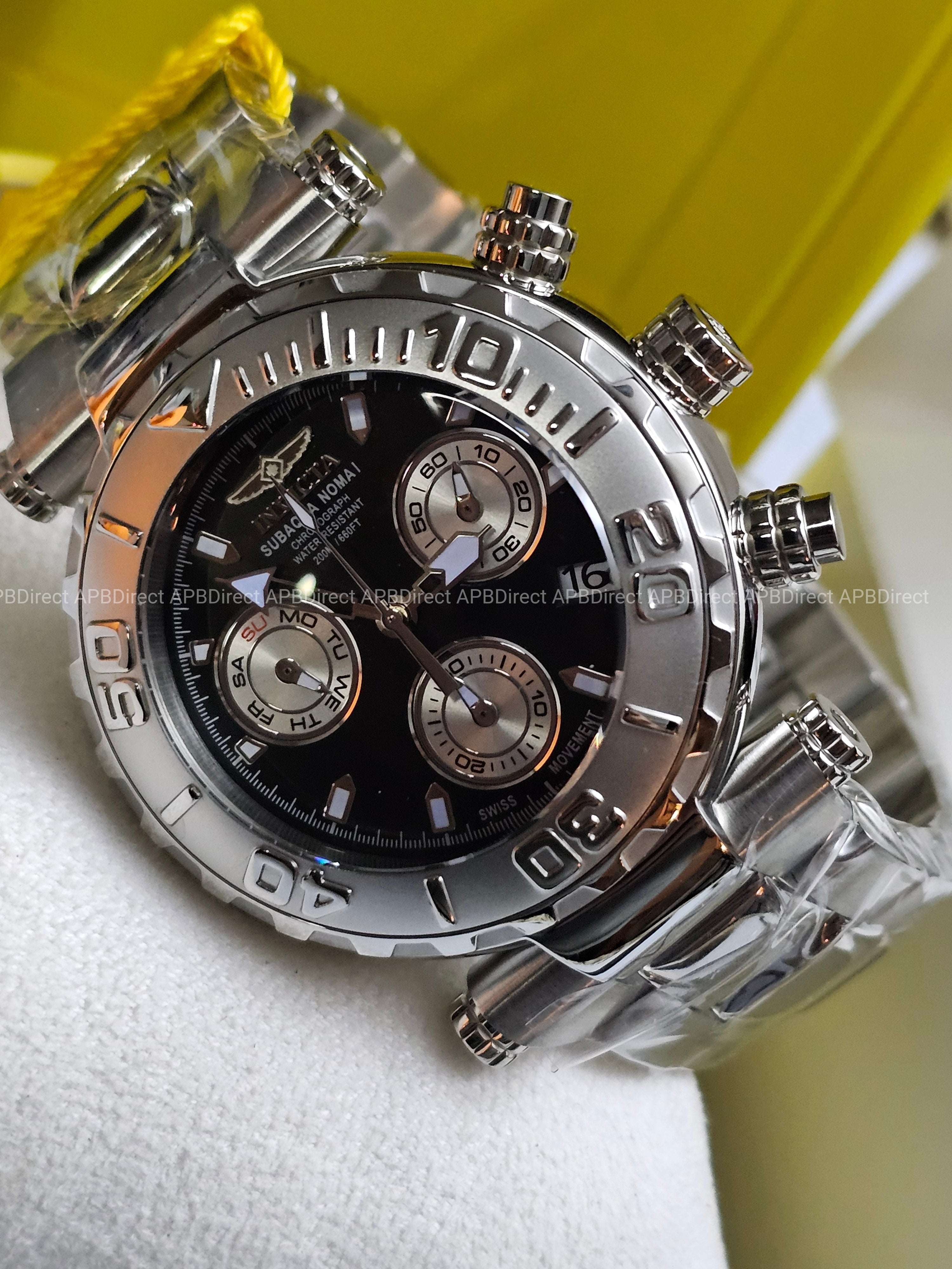 Invicta - Subaqua Noma I - Swiss Z60 Limited Edition #605 Silver BLK mens watch